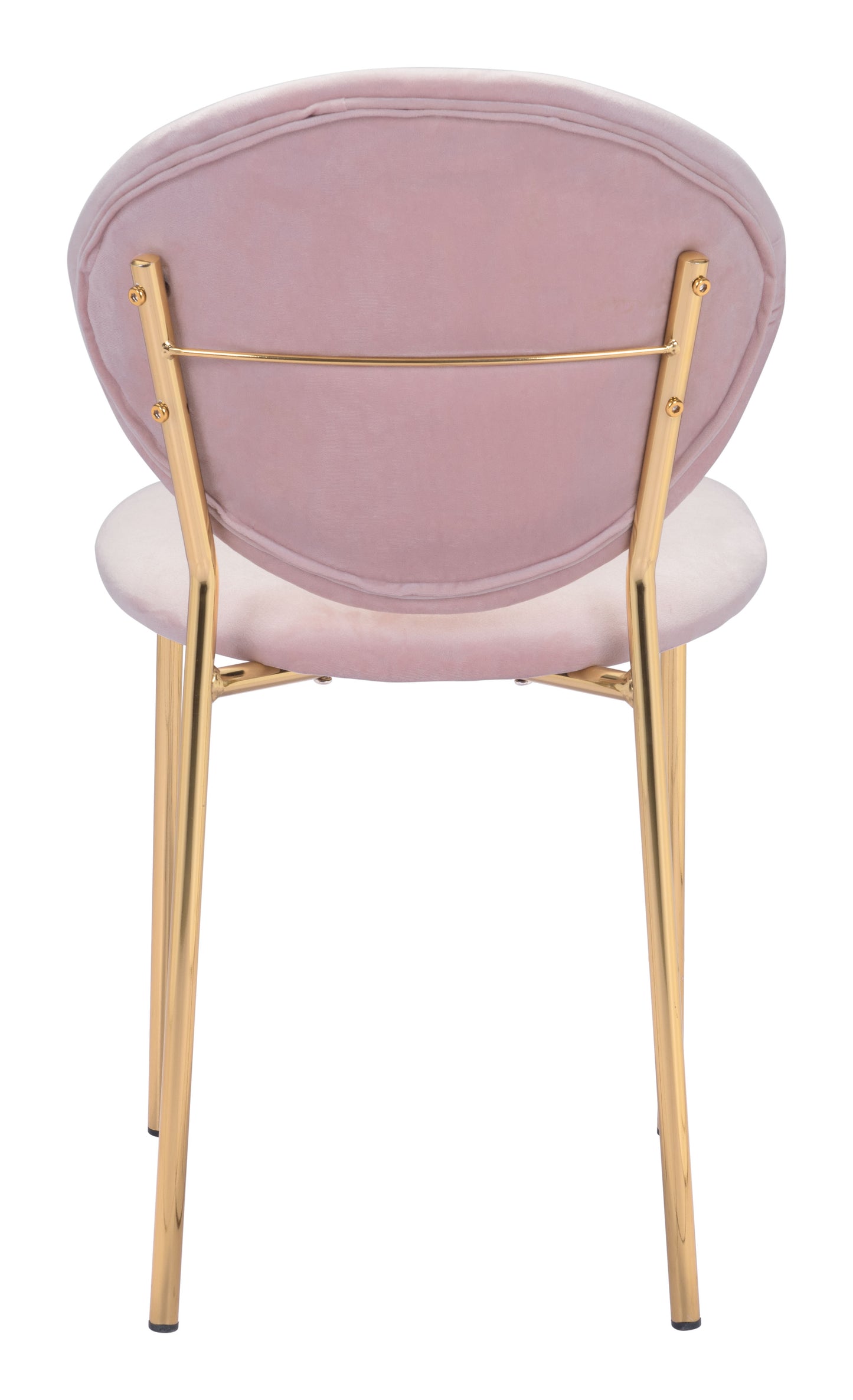 Clyde Dining Chair Pink & Gold