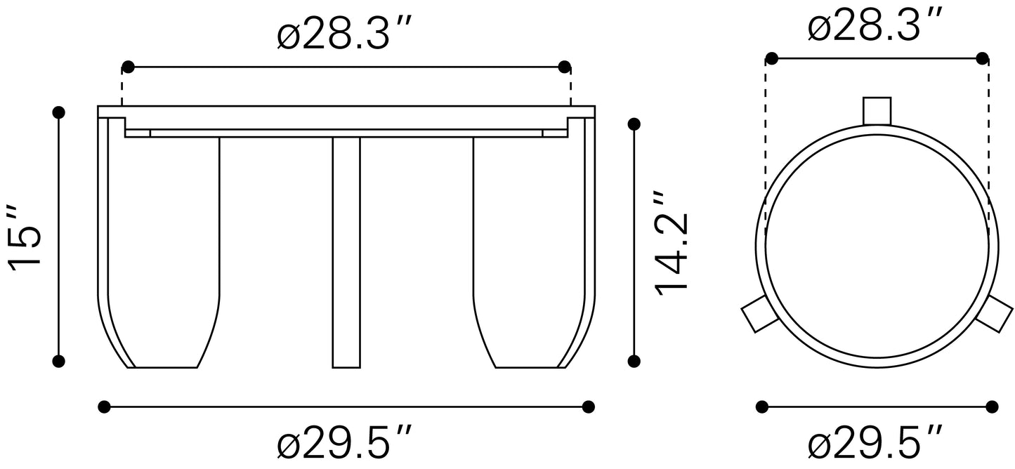 Nador Coffee Table Natural