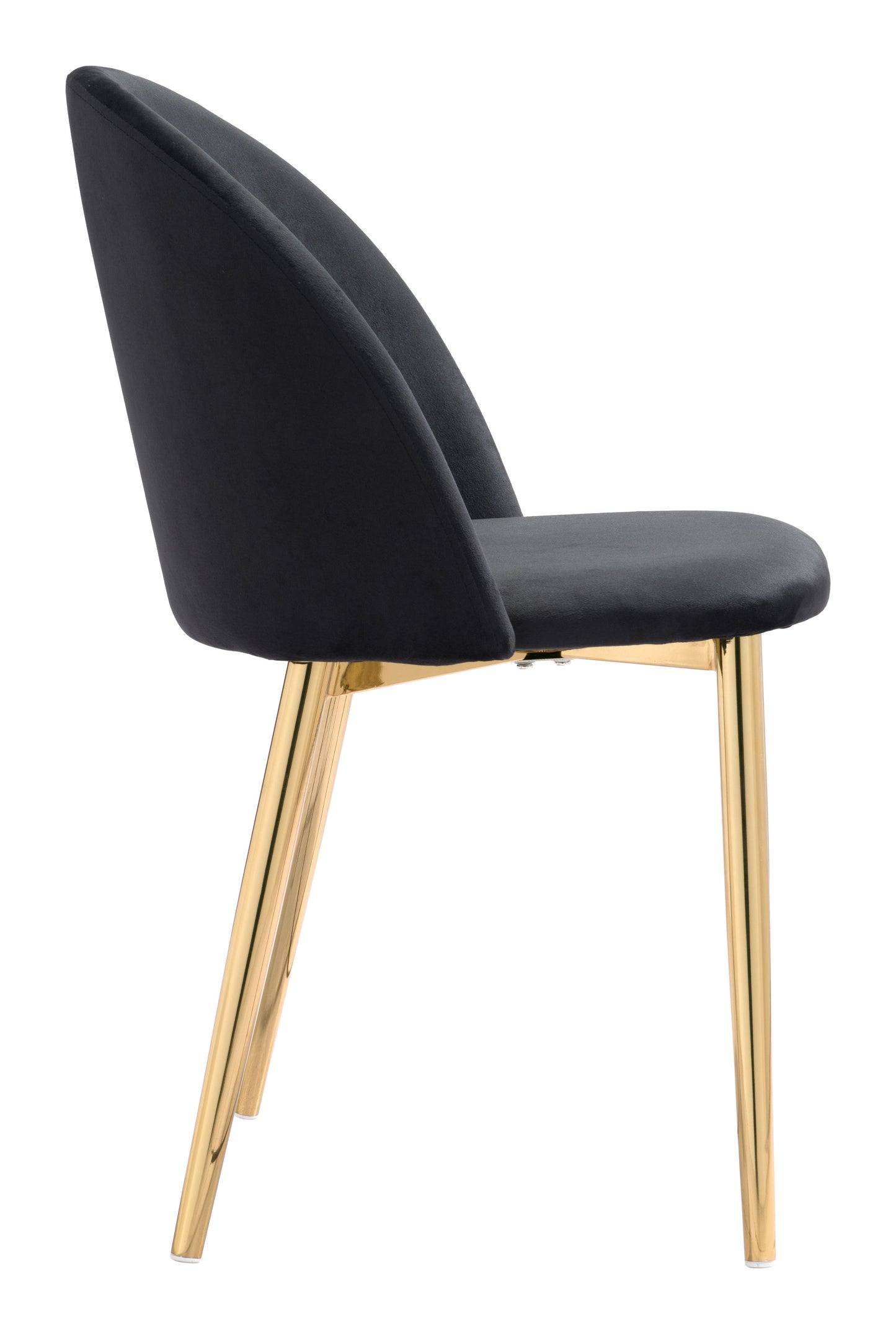 Cozy Dining Chair Black & Gold