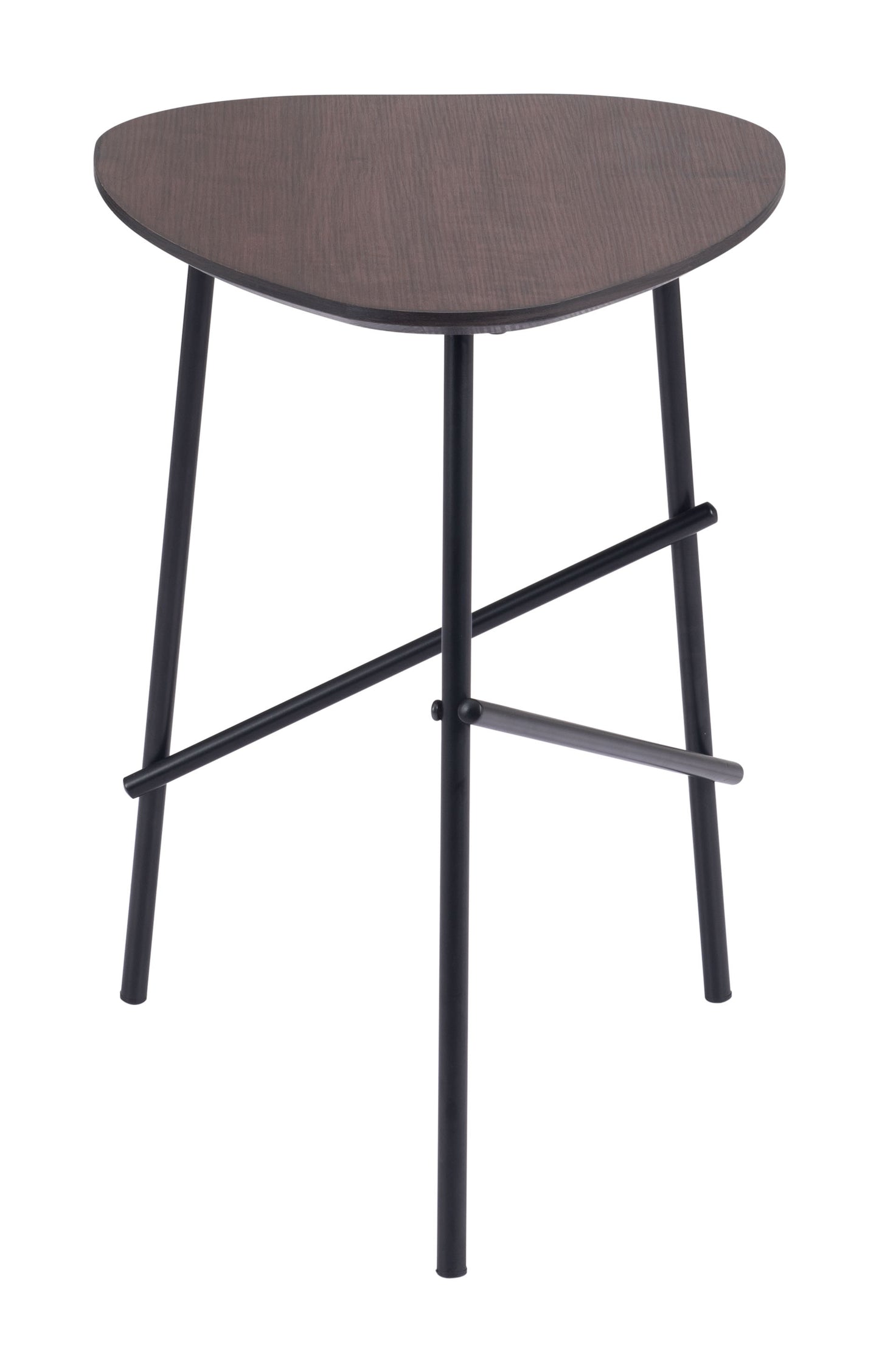 Ireland Side Table Dark Brown & Black