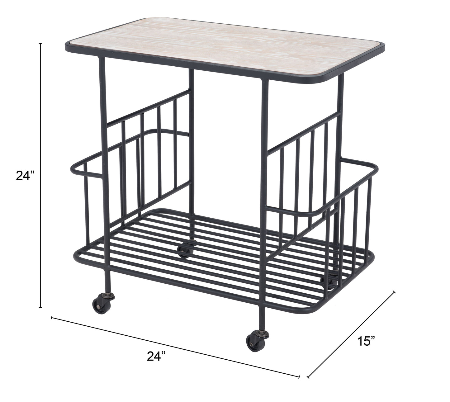 Argus Bar Cart Black