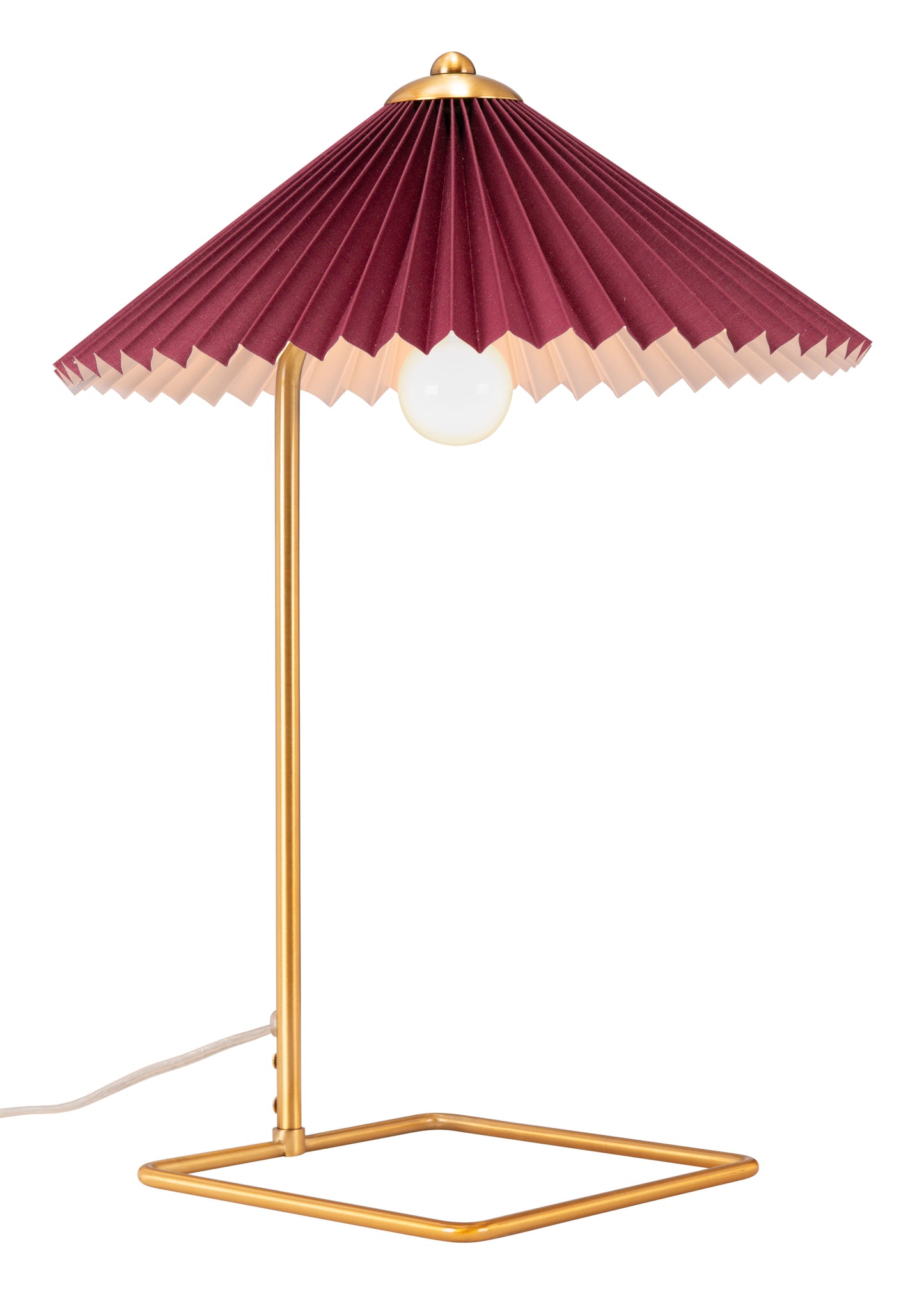 Charo Table Lamp Red & Gold