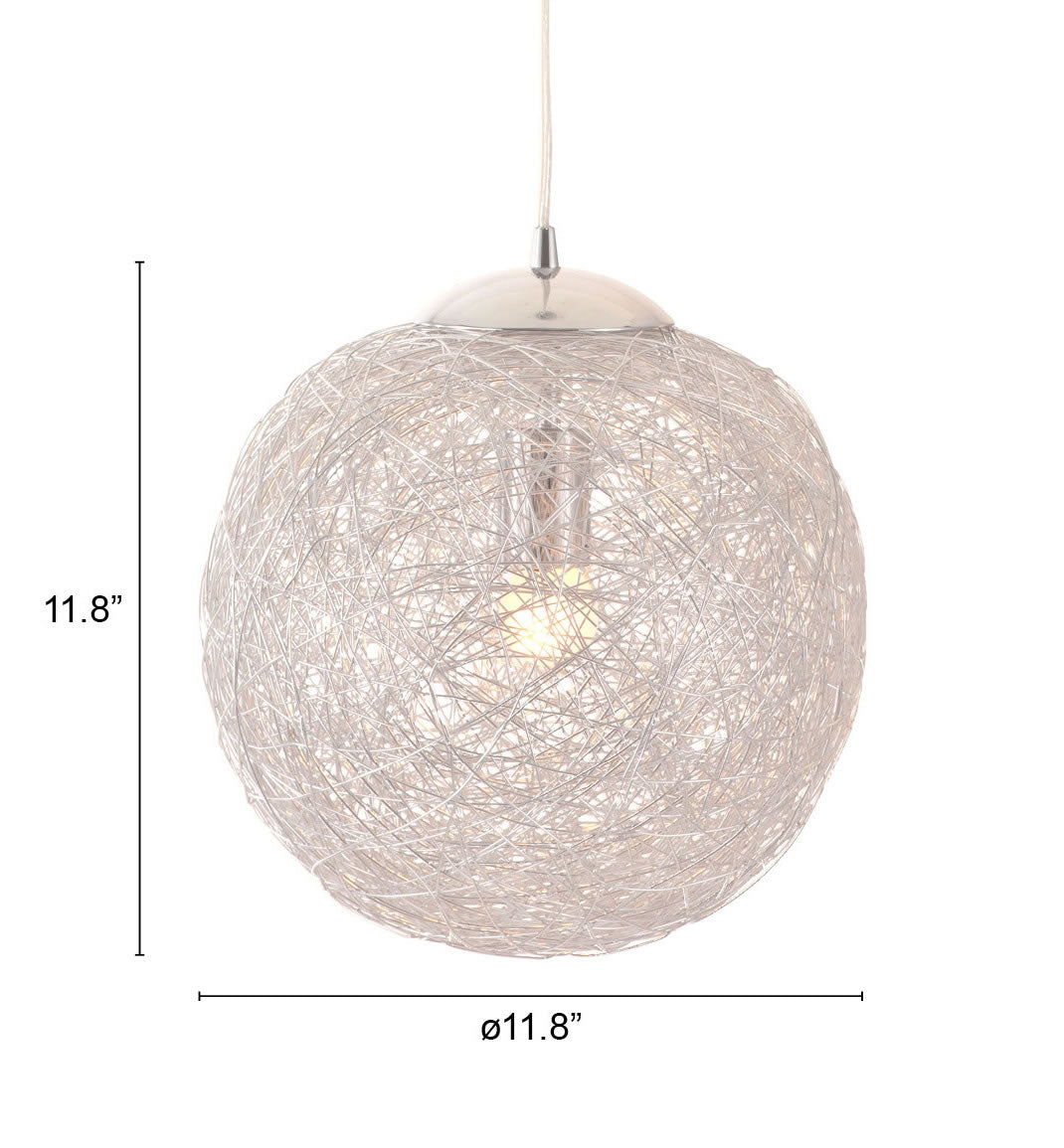 Opulence Ceiling Lamp Silver