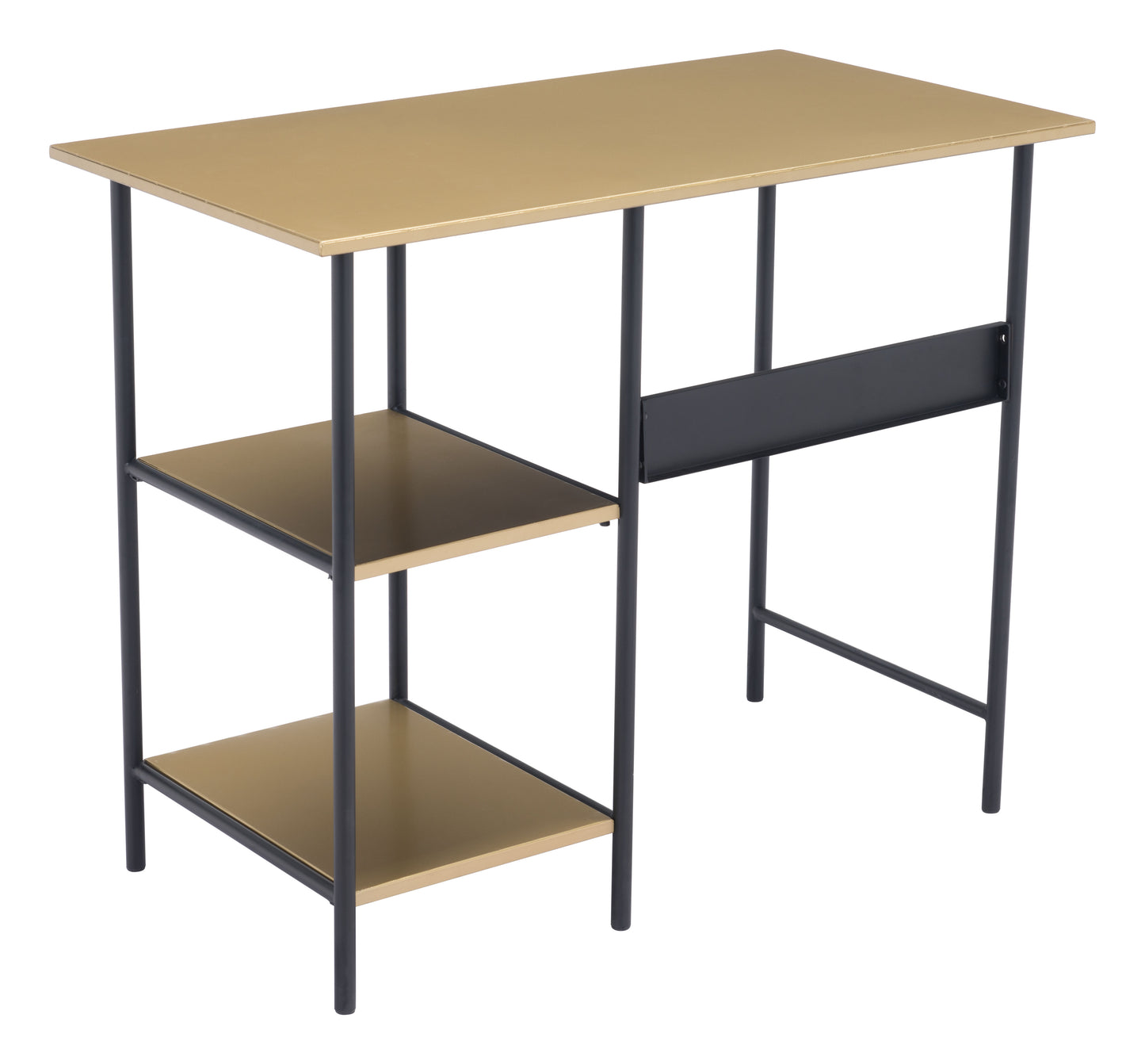 Harris Desk Brass & Black