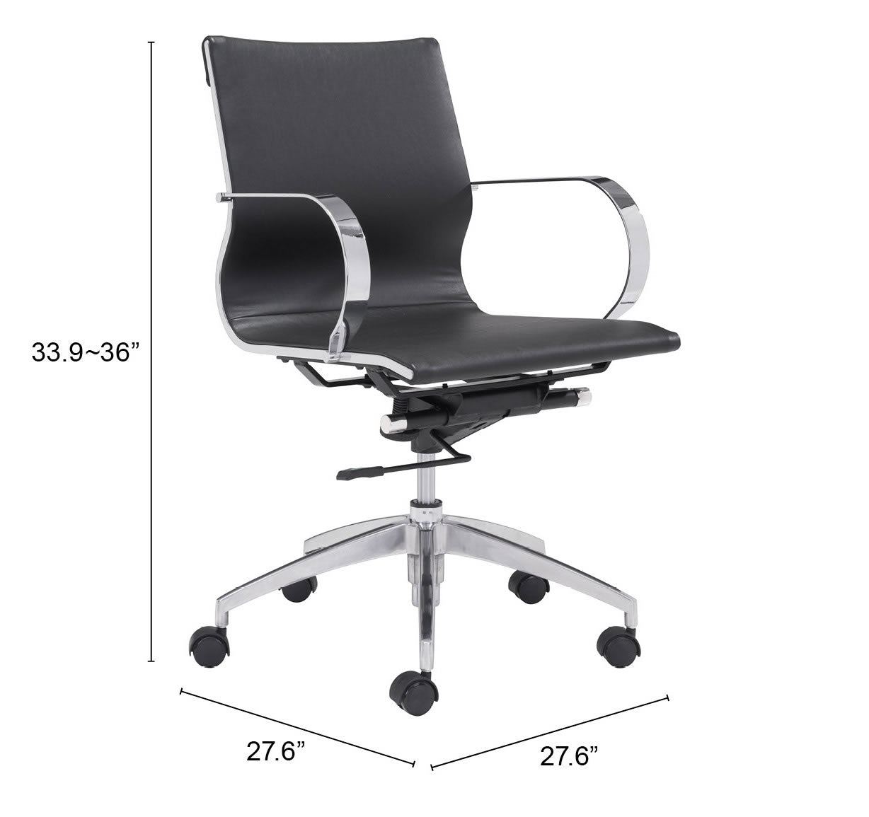 Glider Low Back Office Chair