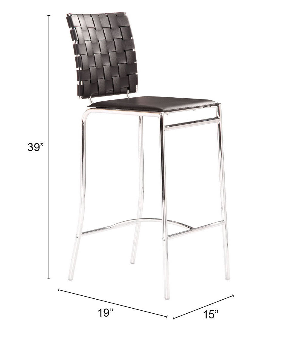 Criss Cross Counter Stool