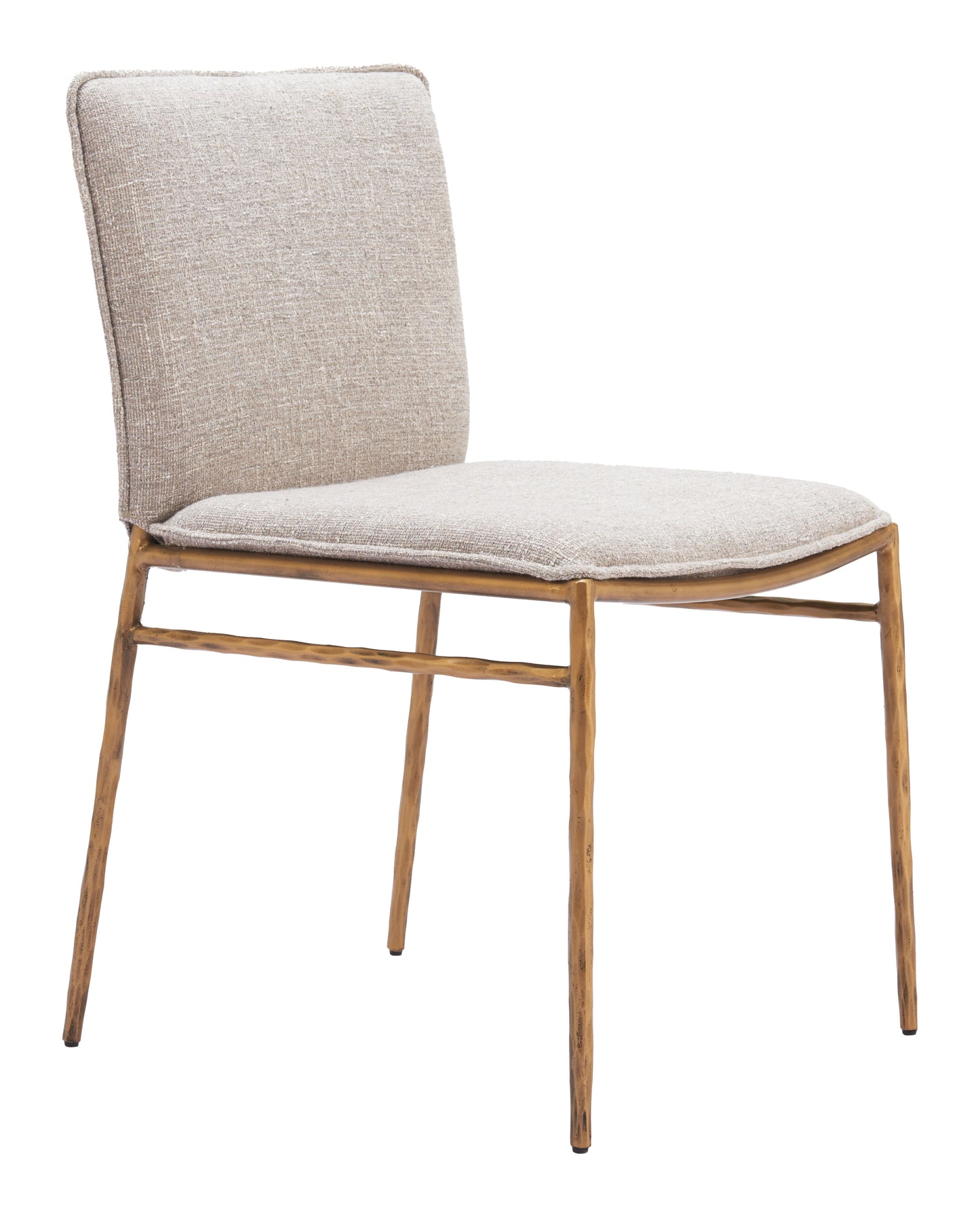 Nordvest Dining Chair Beige & Gold