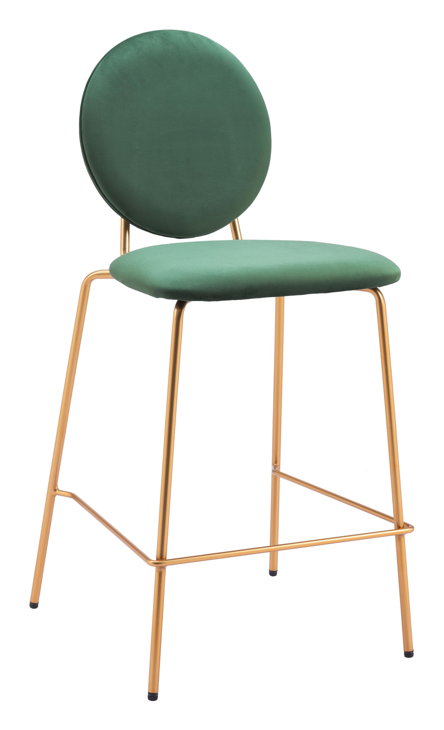 Odessa Counter Stool Green & Gold