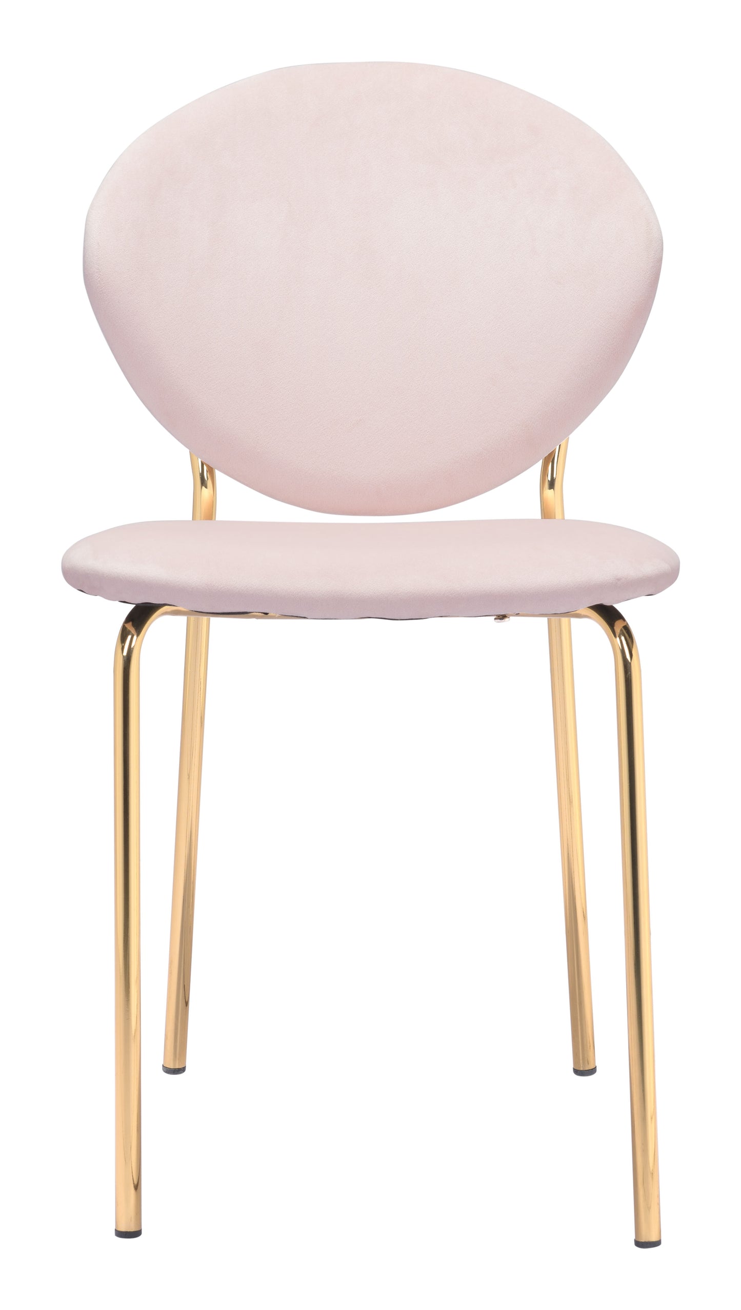 Clyde Dining Chair Pink & Gold