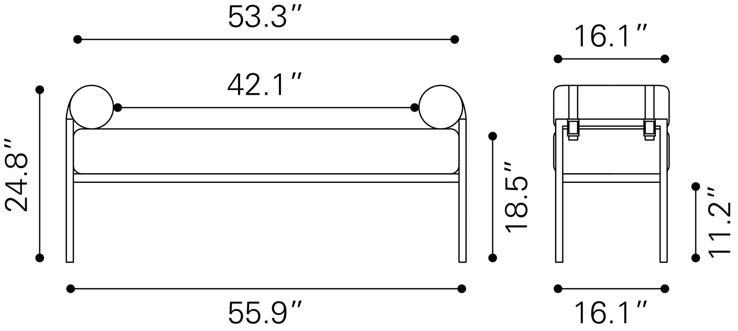 Barrow Bench Brown