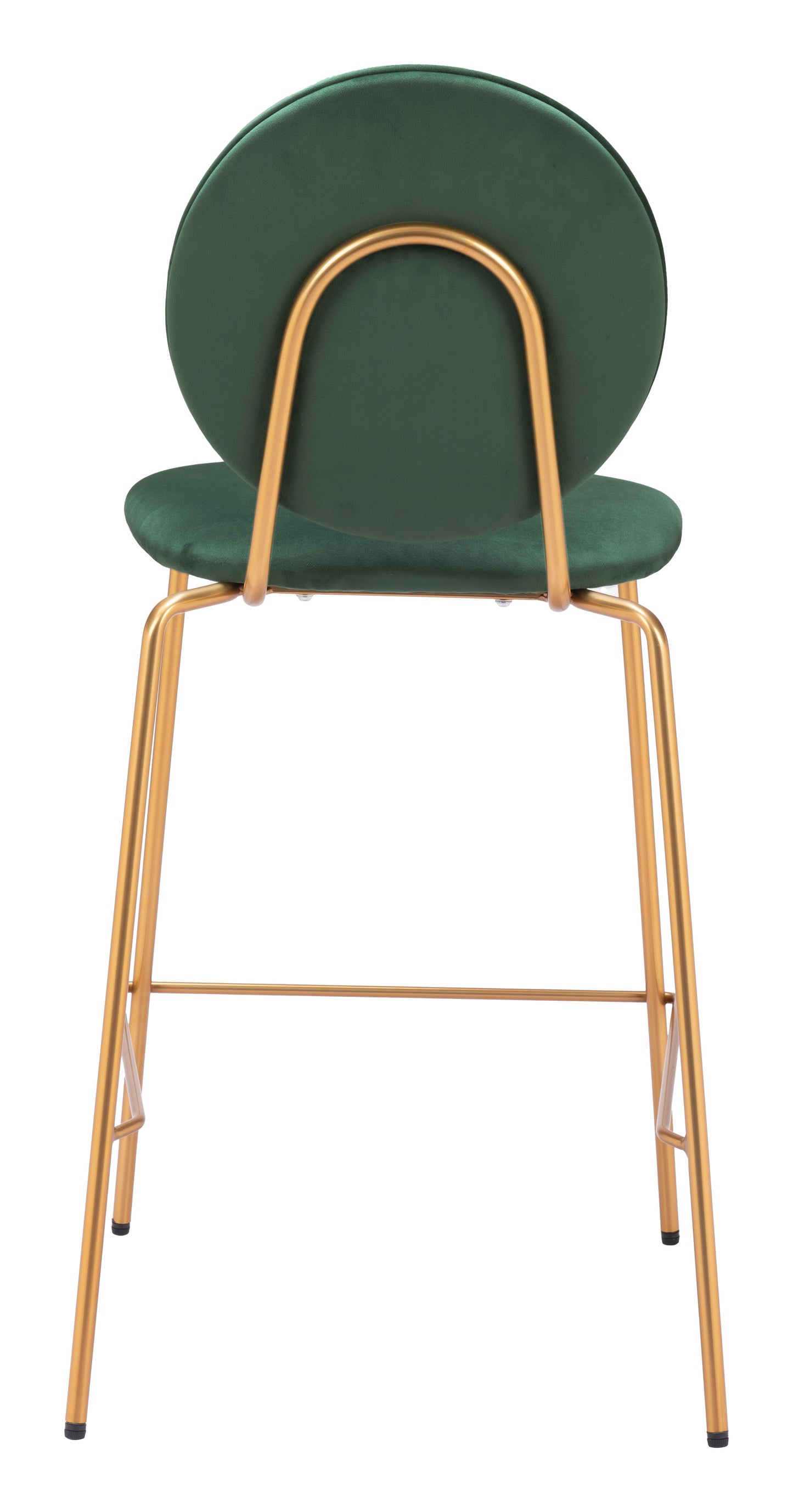 Odessa Counter Stool Green & Gold