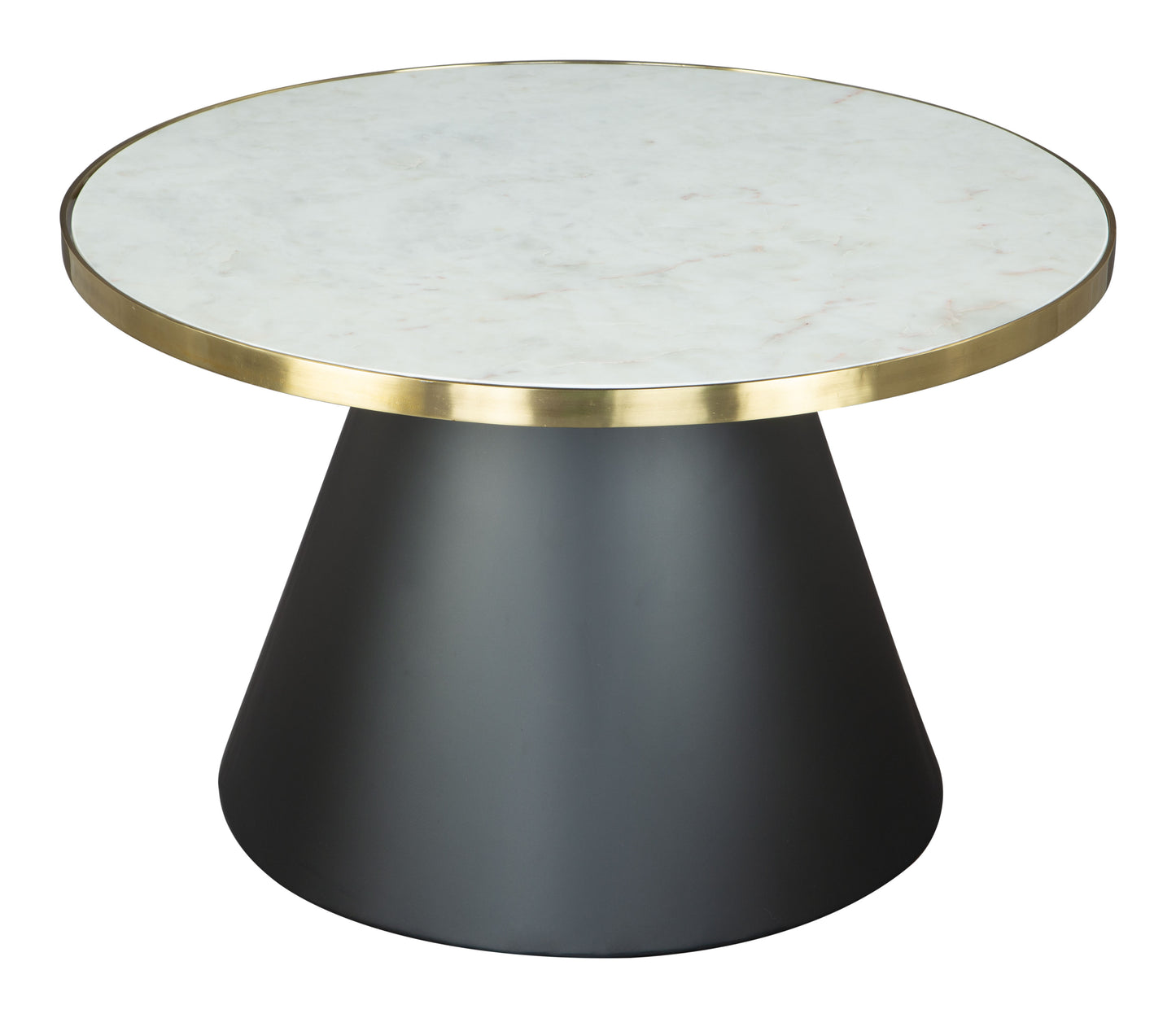 Nuclear Coffee Table White, Gold & Black