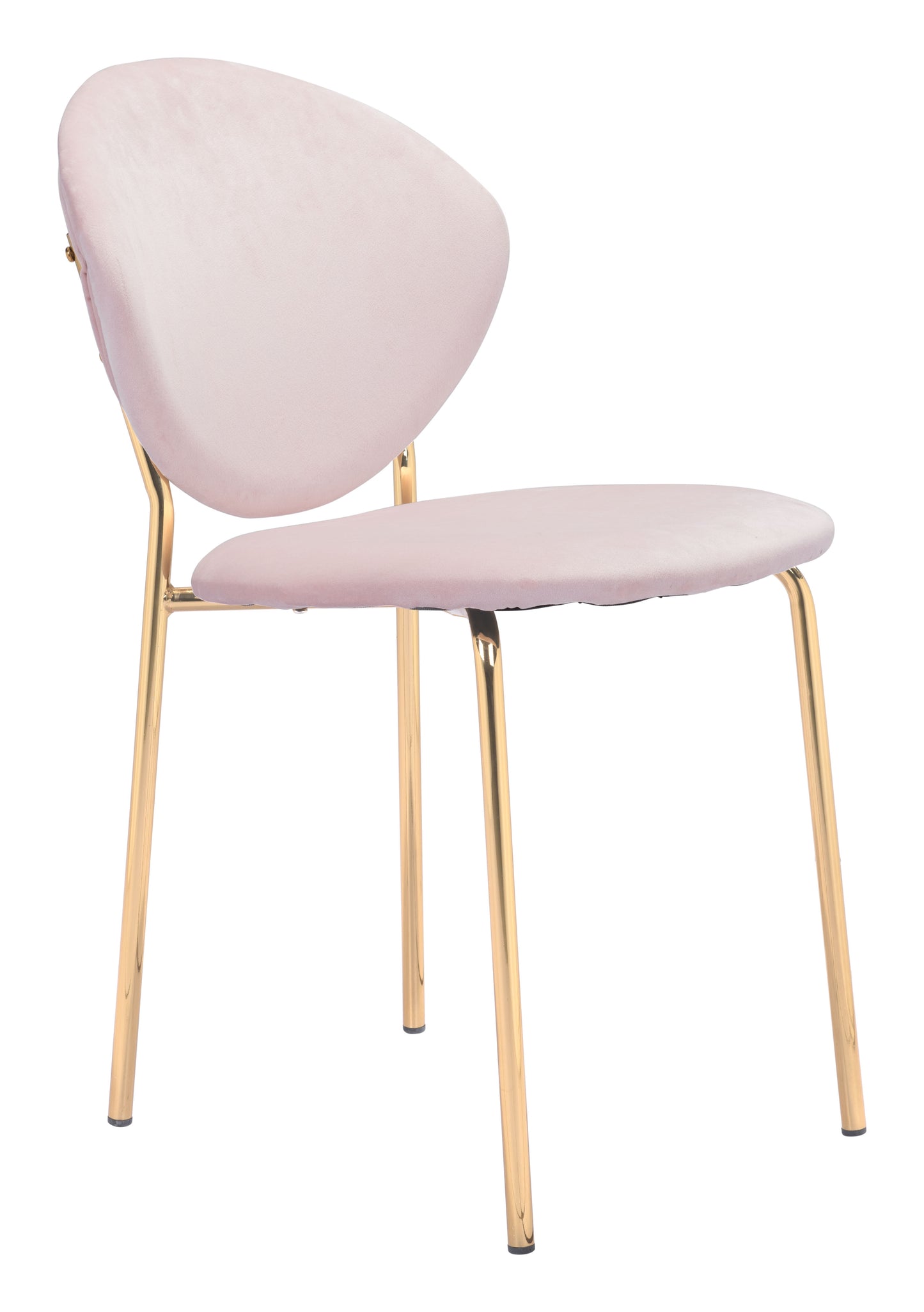 Clyde Dining Chair Pink & Gold