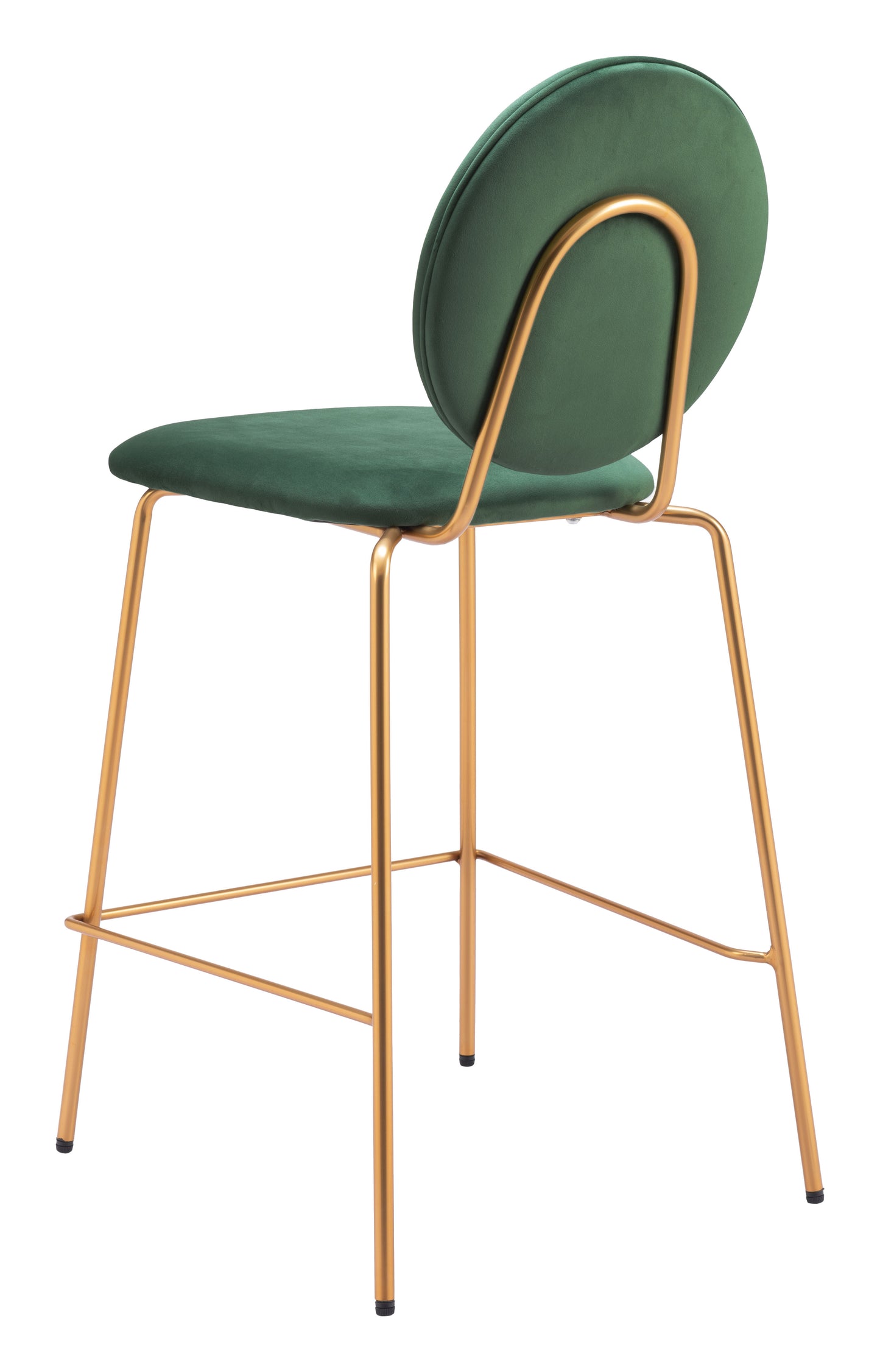 Odessa Counter Stool Green & Gold