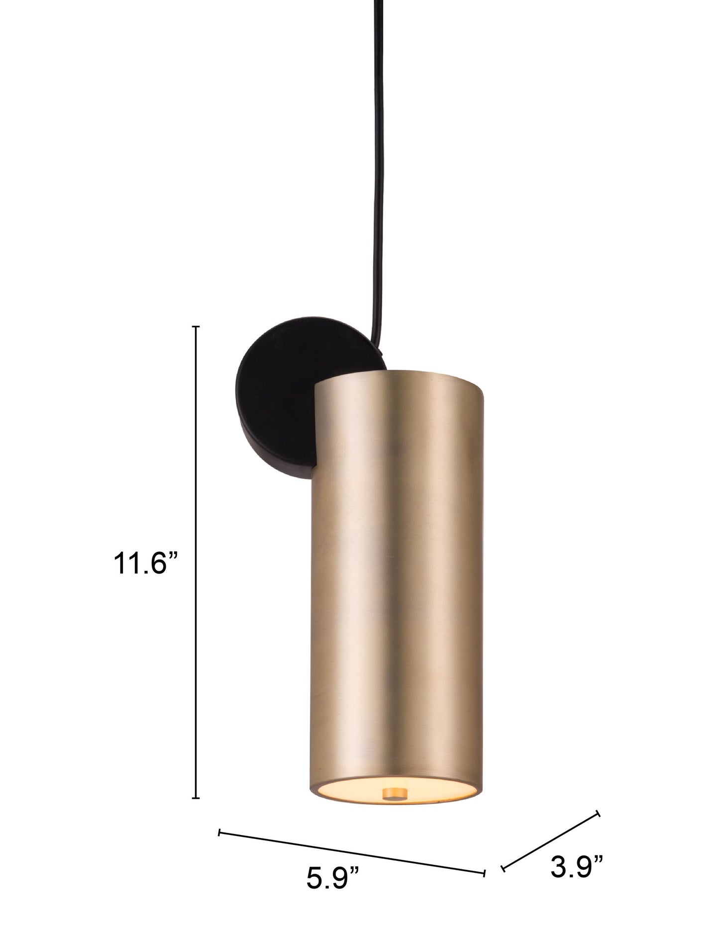 Martiza Ceiling Lamp Gold & Black