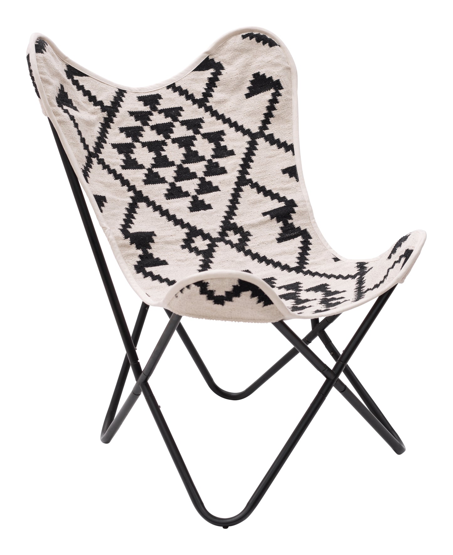 Rabat Accent Chair Beige & Black