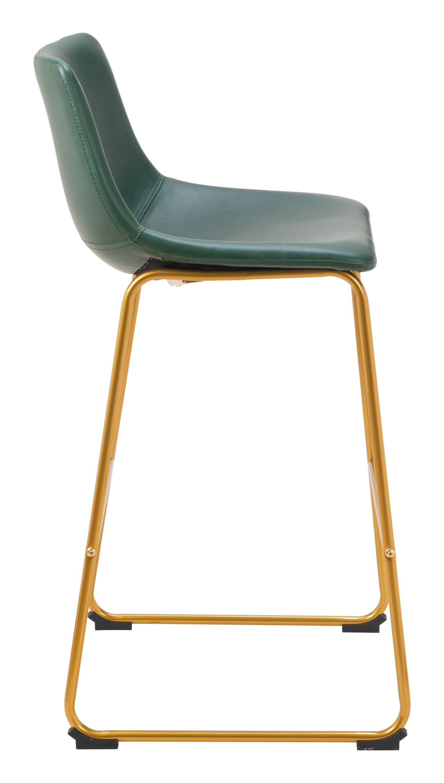 Augusta Barstool Green & Gold