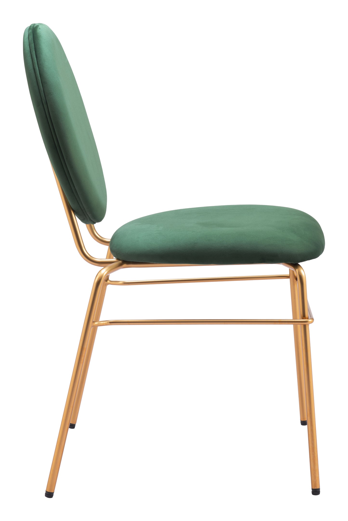 Odessa Dining Chair Green & Gold