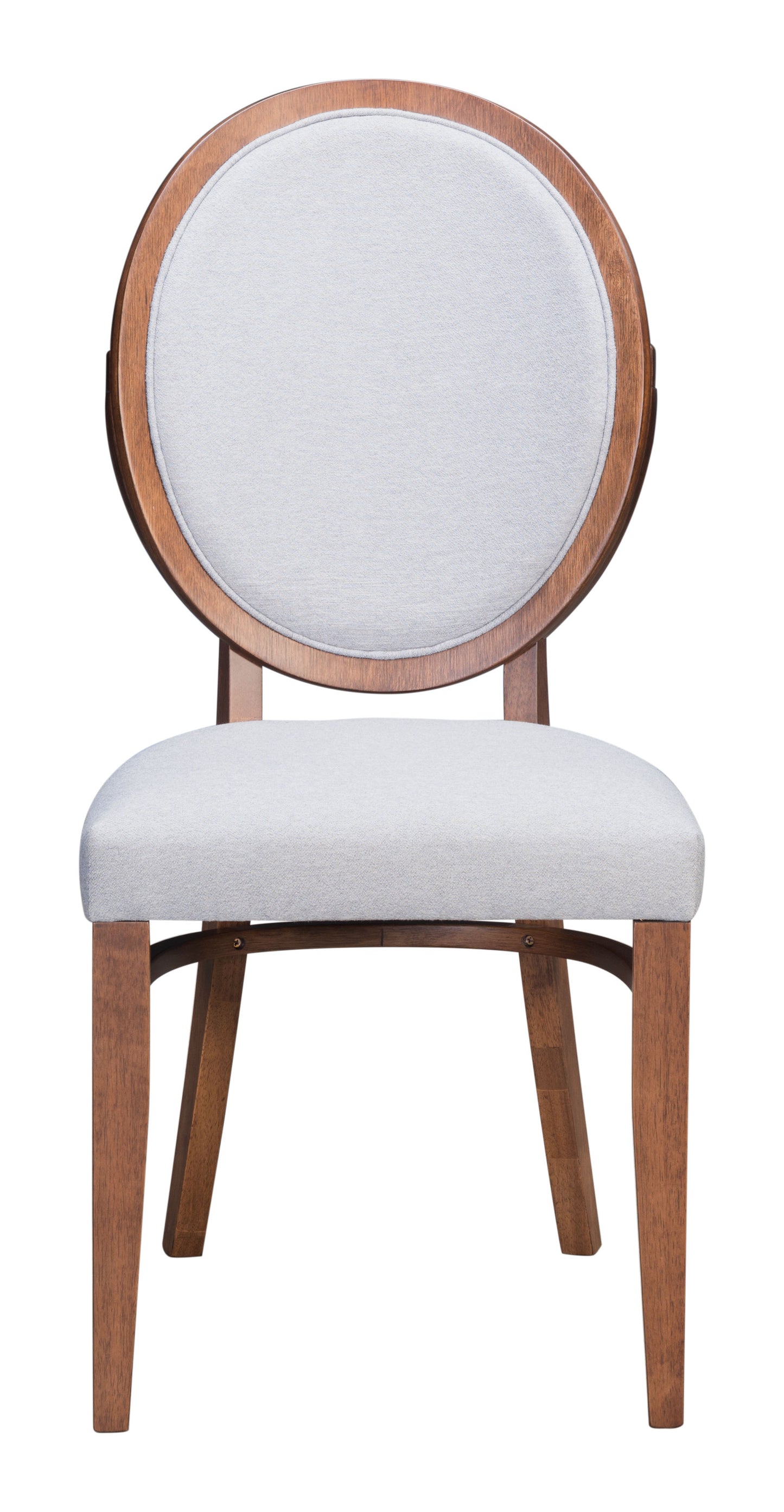 Regents Dining Chair Walnut & Light Gray