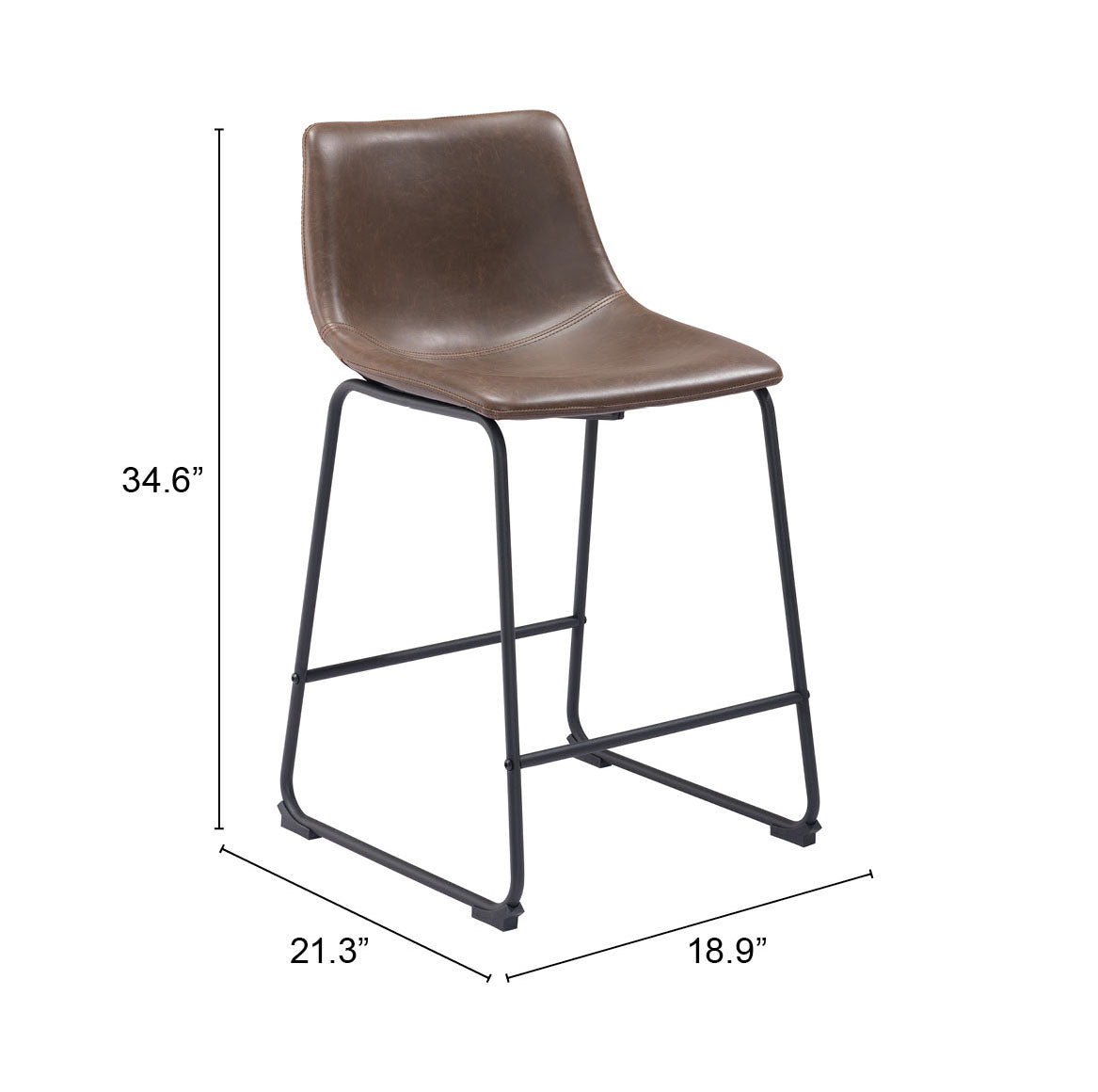 Smart Counter Stool Vintage Espresso