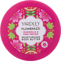 Yardley By Yardley Flowerazzi Magnolia & Pink Orchid Body Butter 6.7 Oz