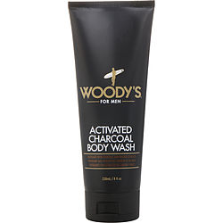 Woody's For Men By Woody's Activated Charcoal Body Wash 8 Oz