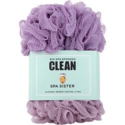 Spa Accessories Spa Sister Jumbo Sponge 2 Pack (lavander & Mauve) By Spa Accessories