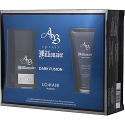 Lomani Gift Set Ab Spirit Millionaire Dark Fusion By Lomani