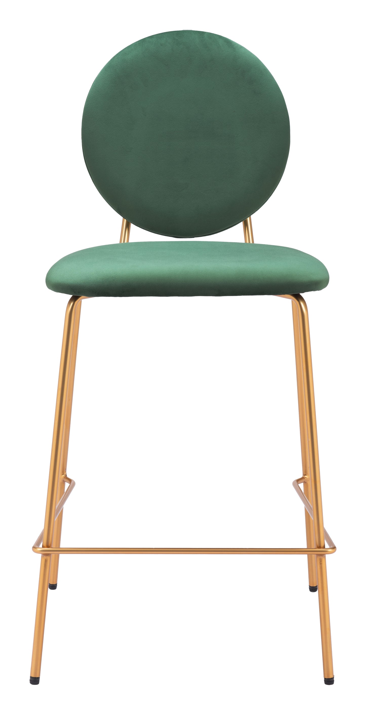 Odessa Counter Stool Green & Gold