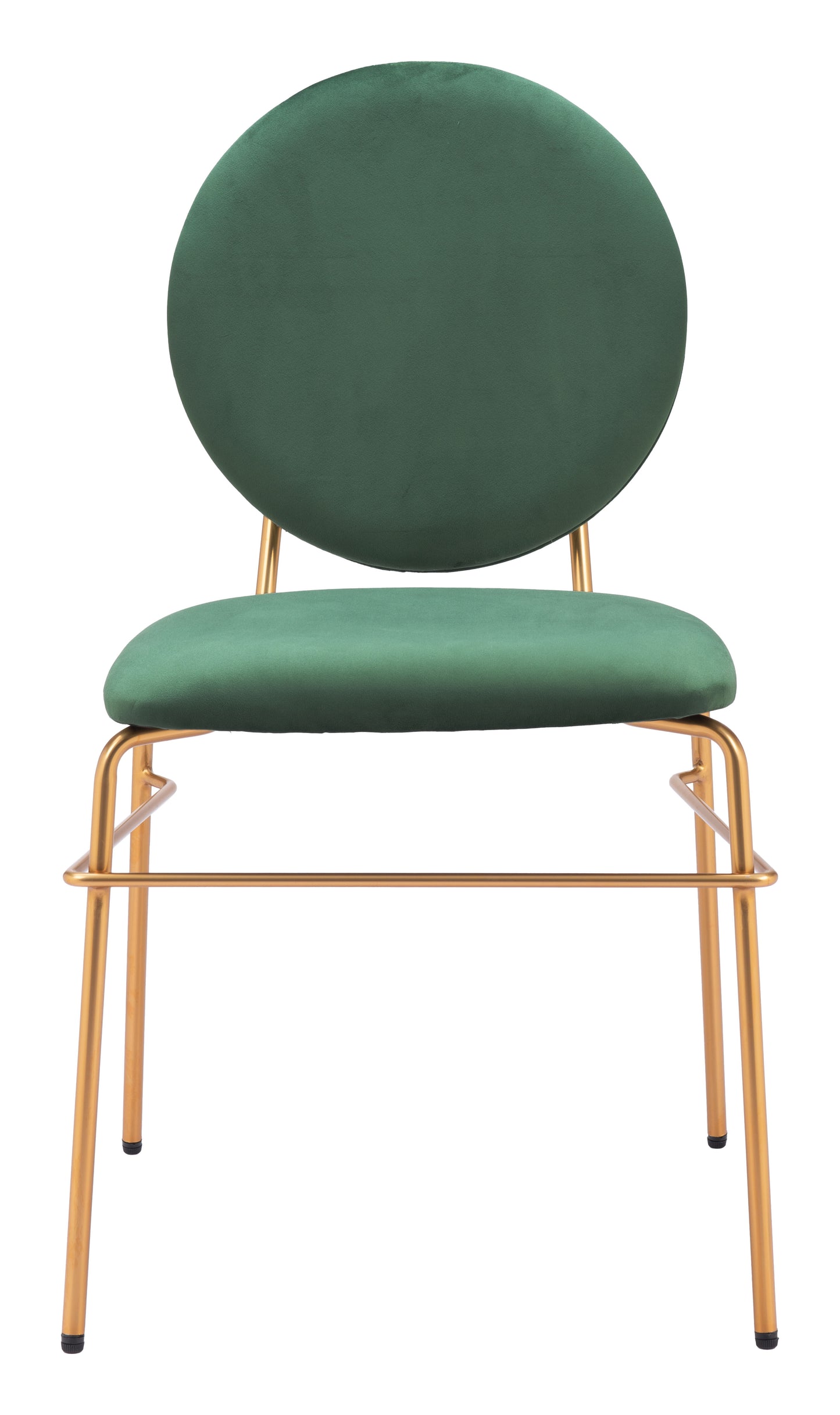 Odessa Dining Chair Green & Gold