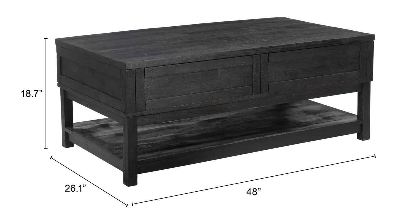 Surat Lift Top Coffee Table Black