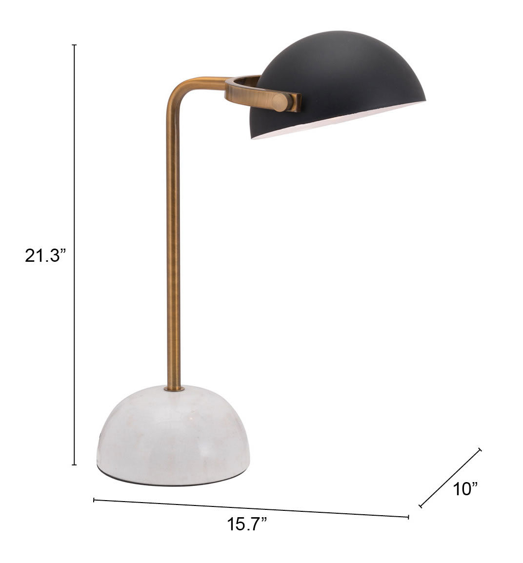 Irving Table Lamp Black & White