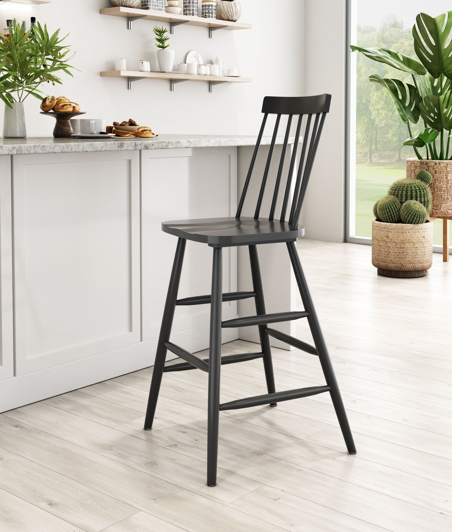 Ashley Barstool Black