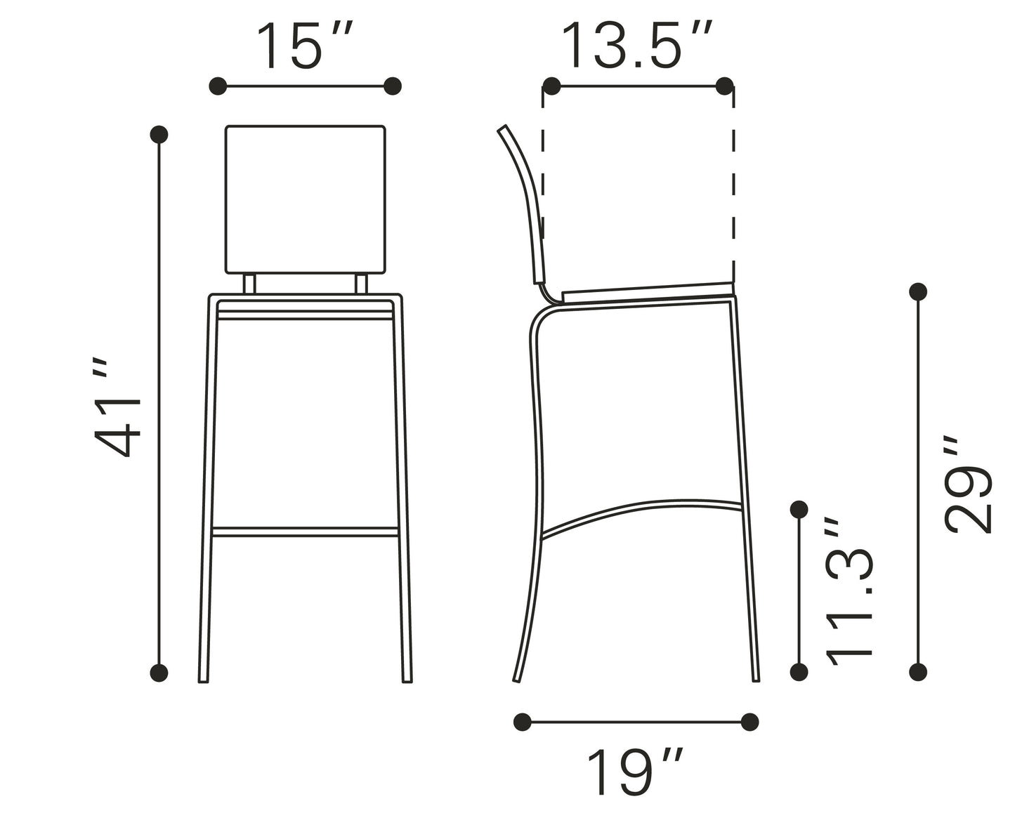 Criss Cross Barstool