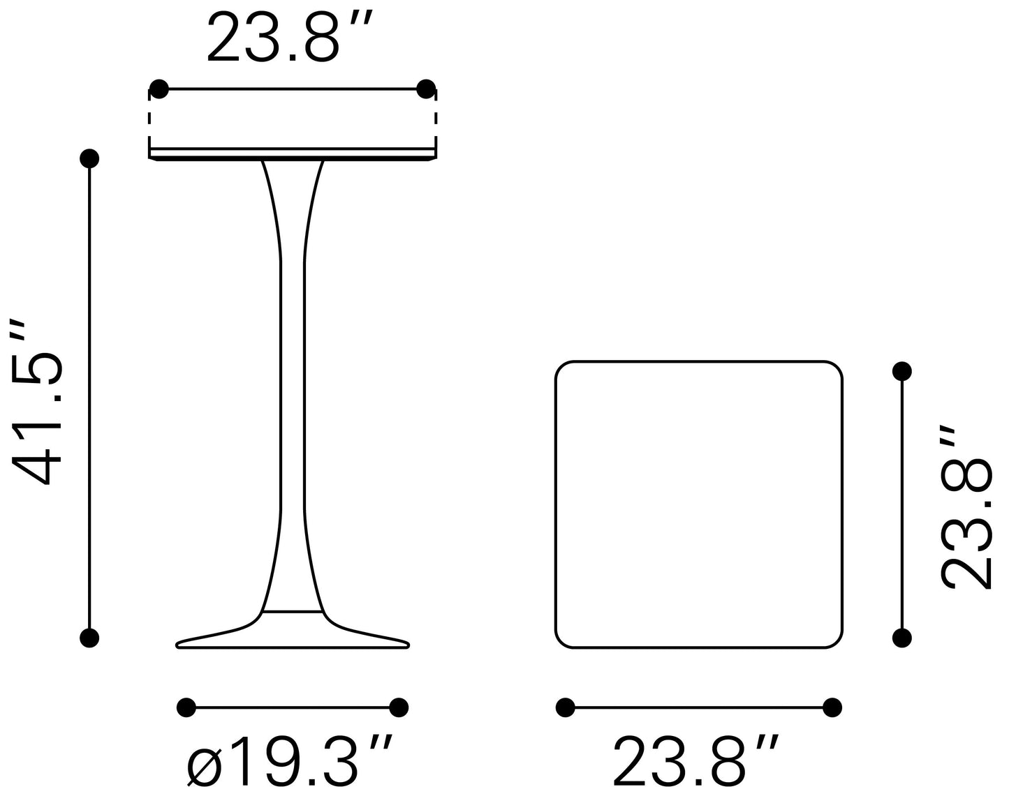 Valleta Bar Table