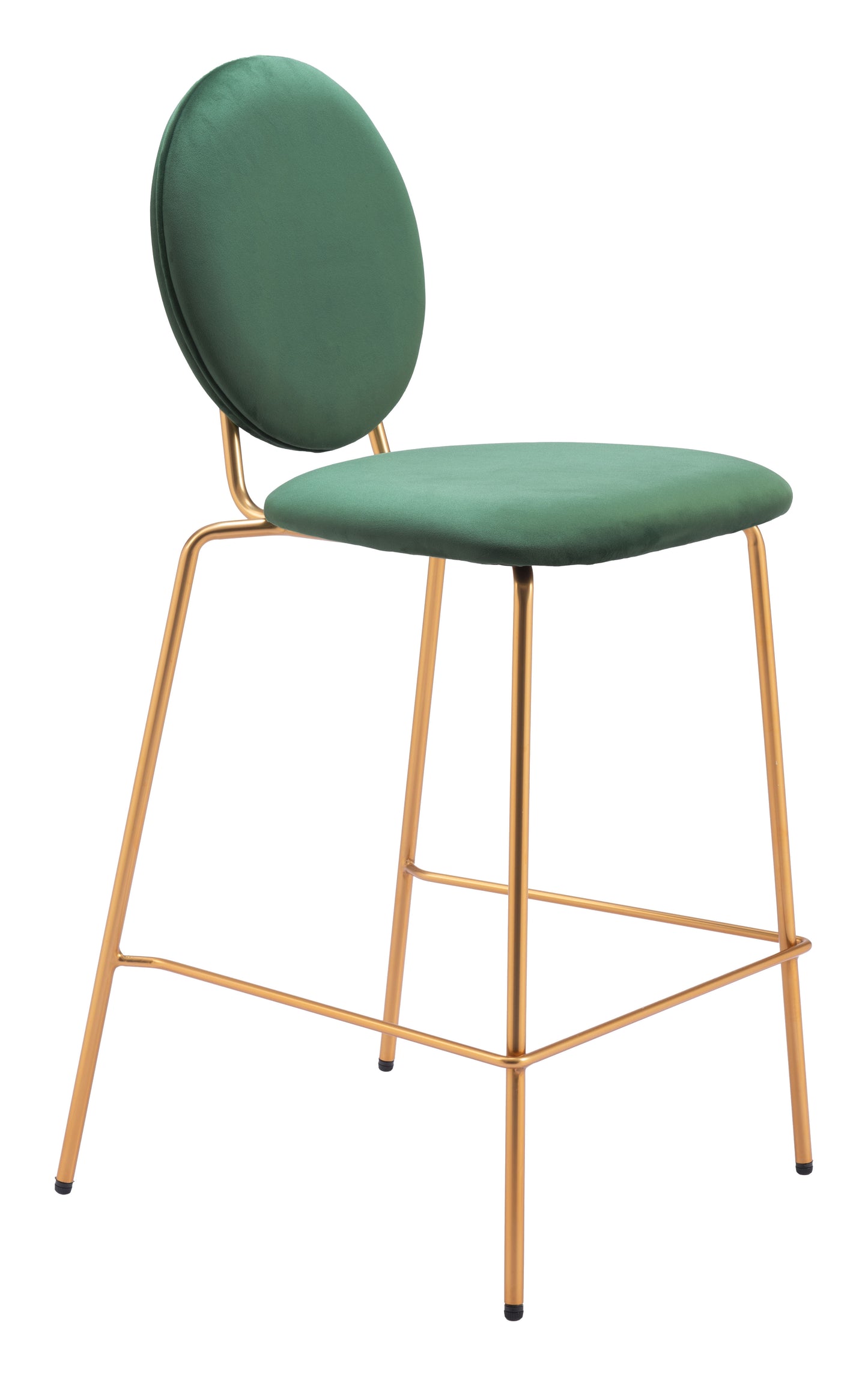 Odessa Counter Stool Green & Gold