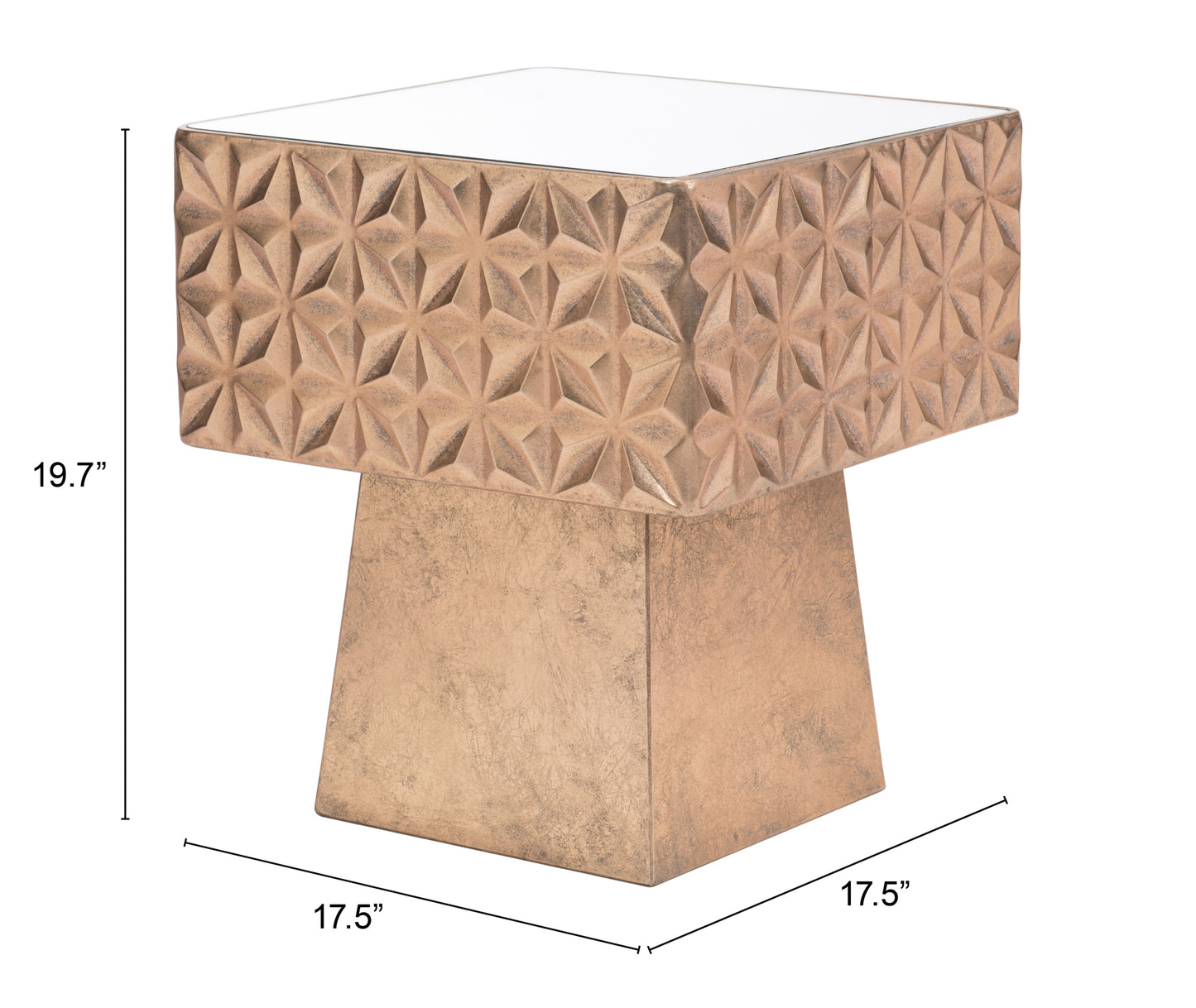 Mayan Side Table Gold