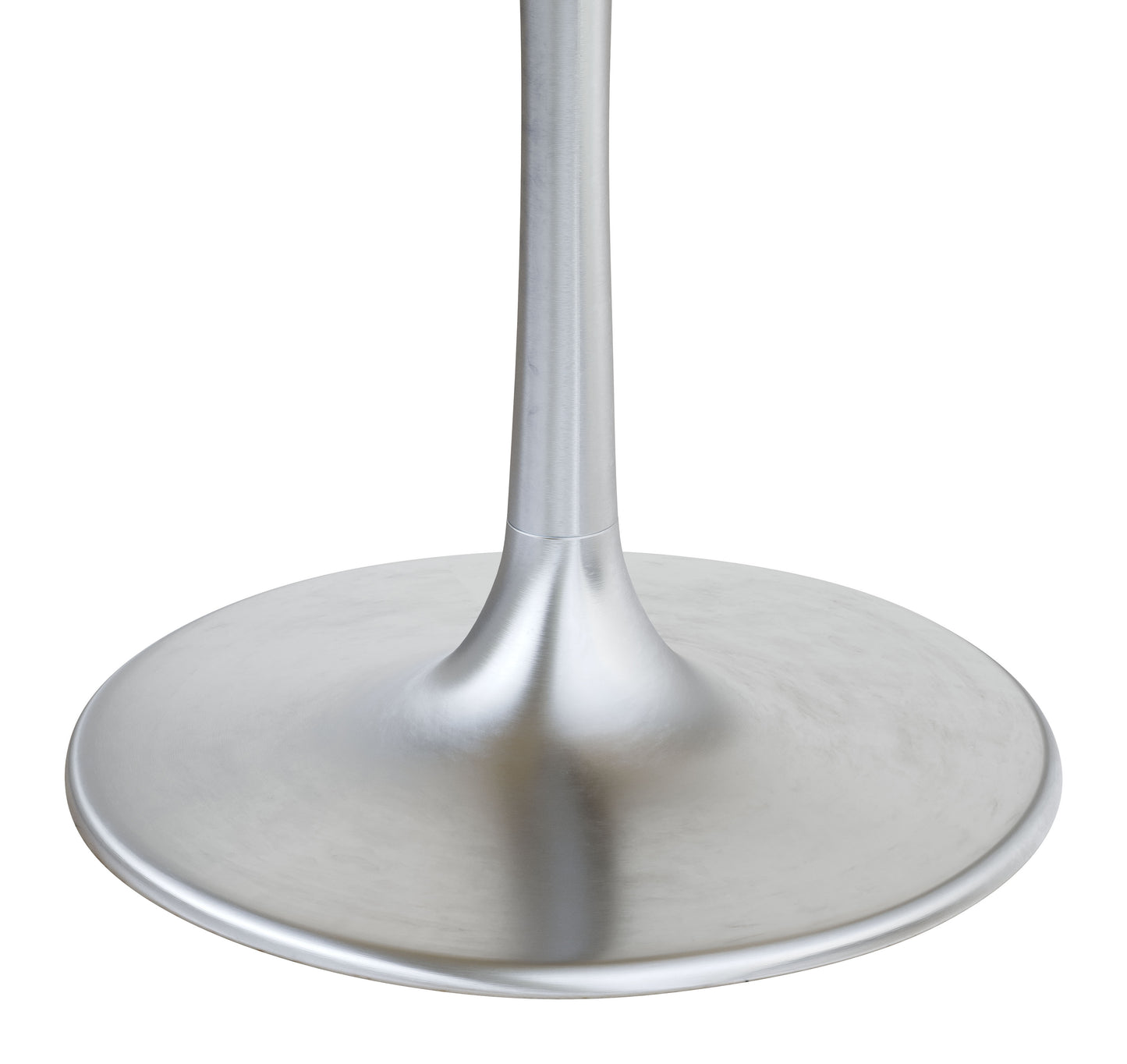 Gotham Dining Table White & Silver