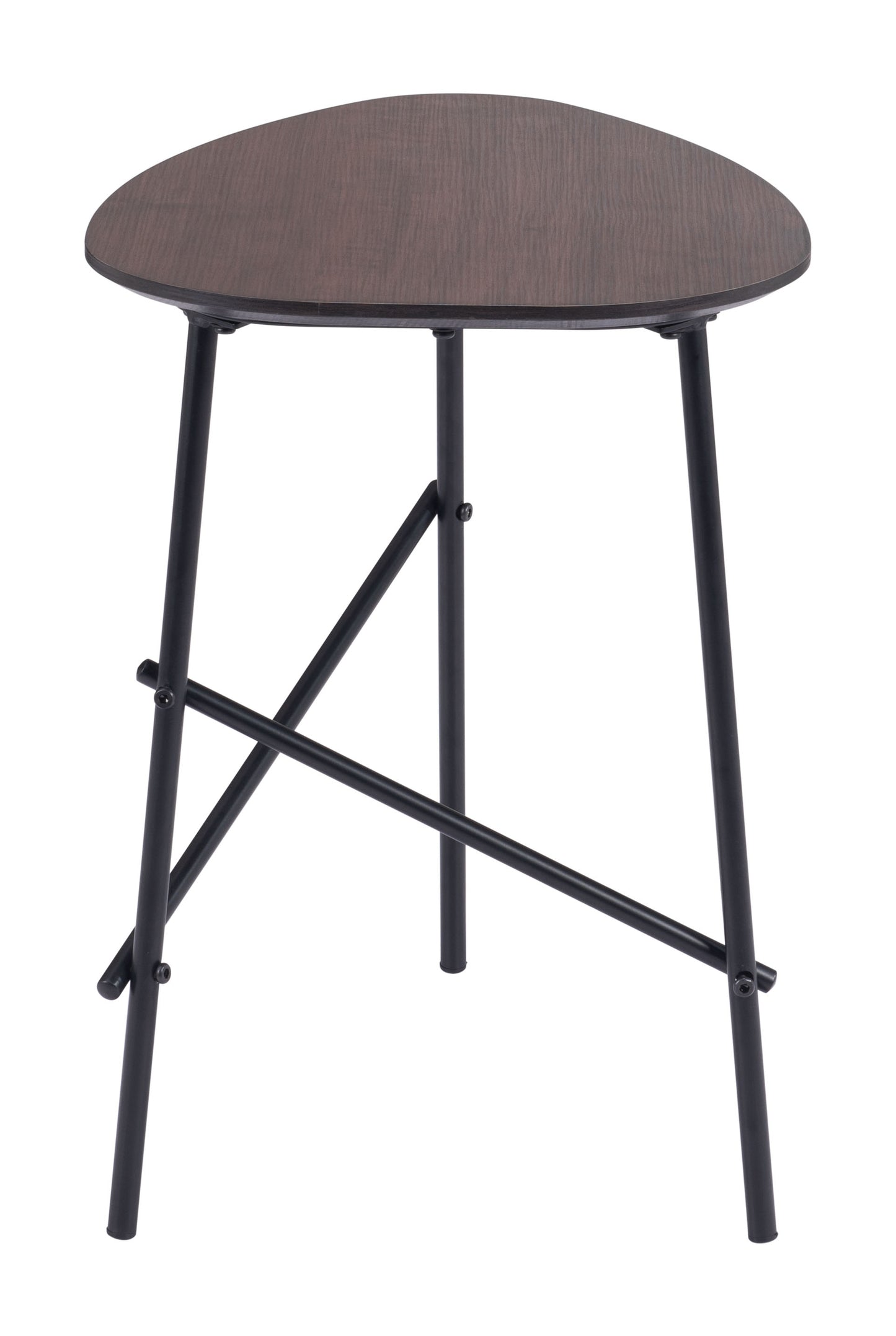 Ireland Side Table Dark Brown & Black