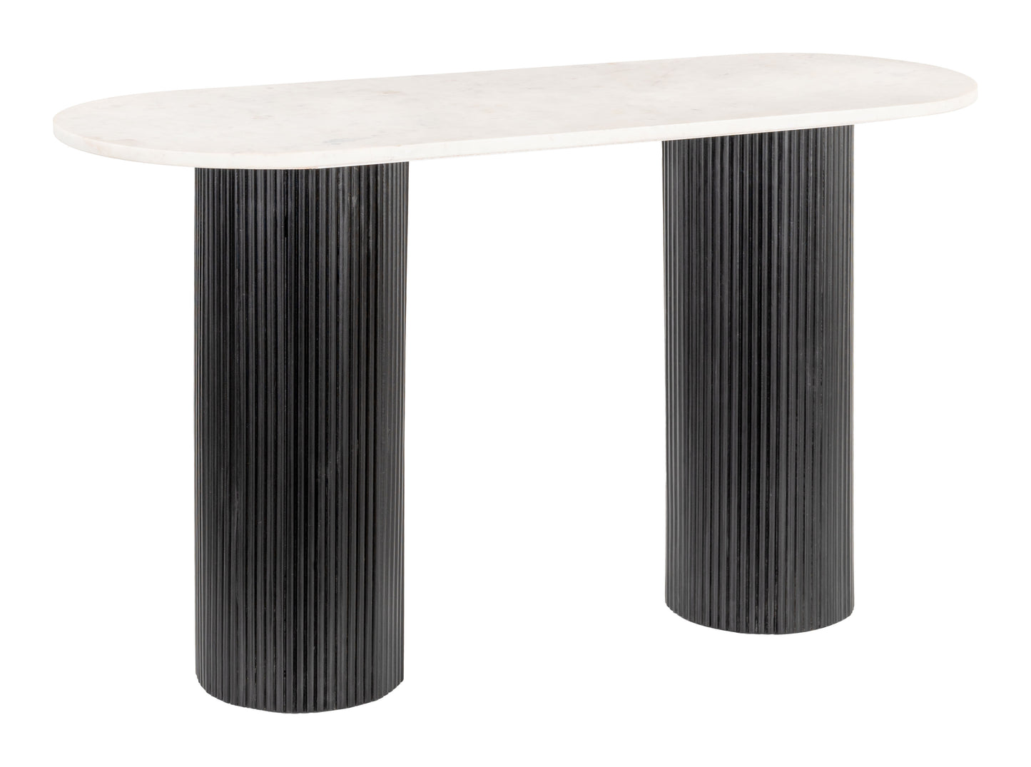 Izola Console Table White & Black