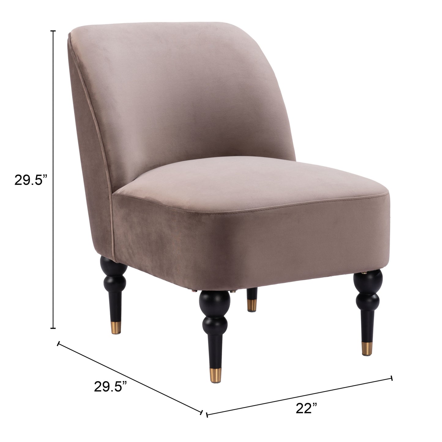 Bintulu Accent Chair Taupe