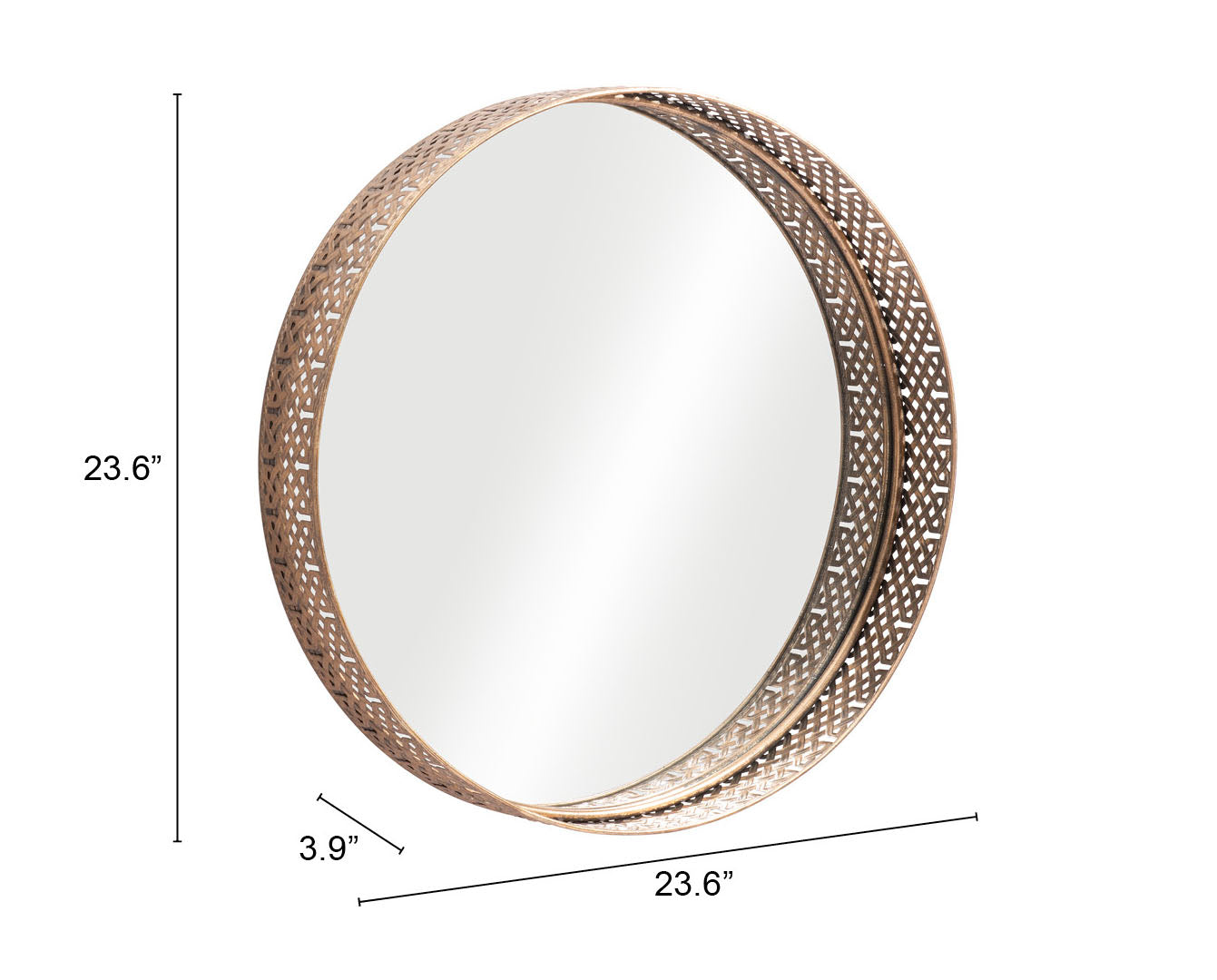 Faz Mirror Antique Gold