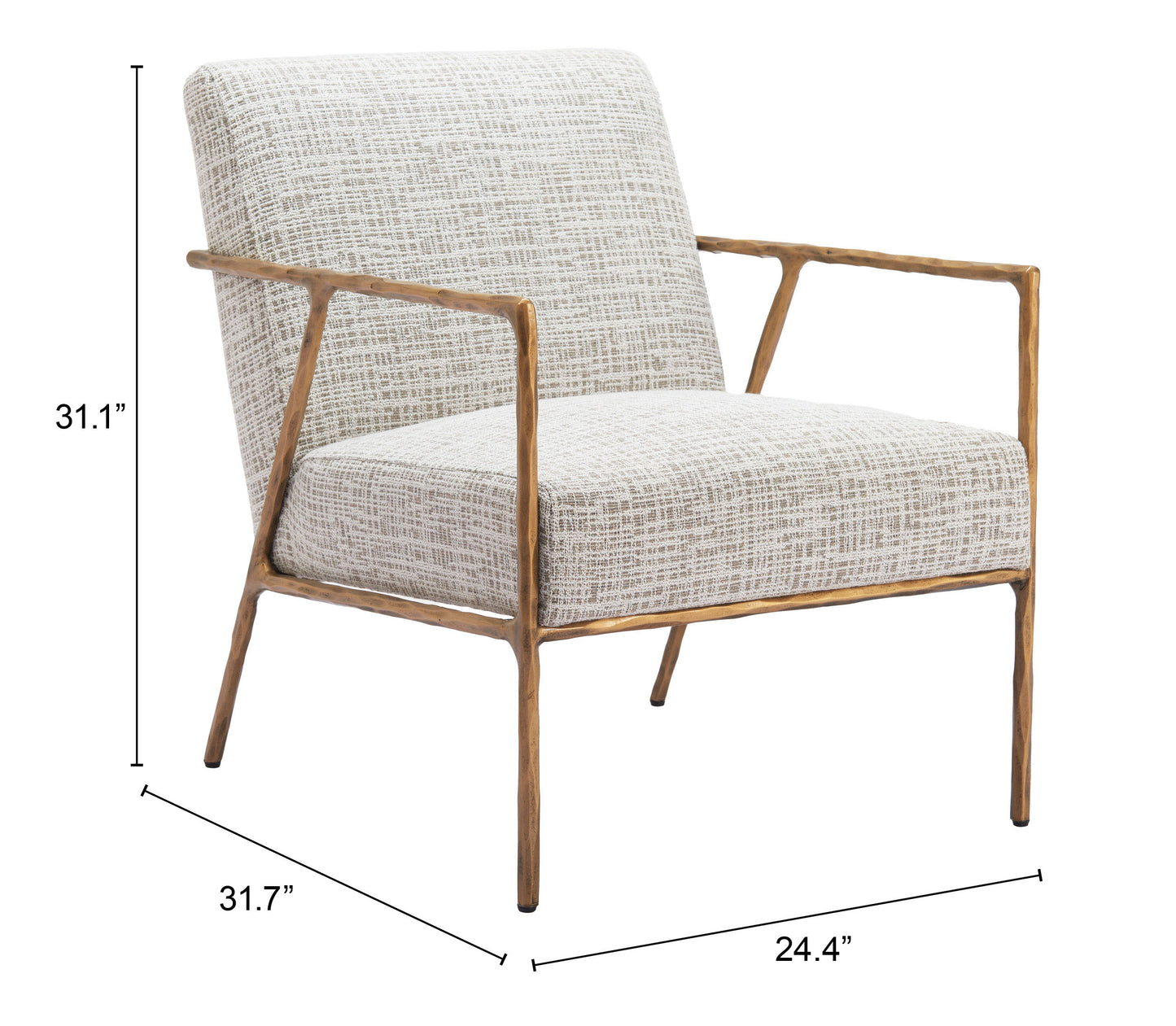 Norrebro Accent Chair Beige Frost