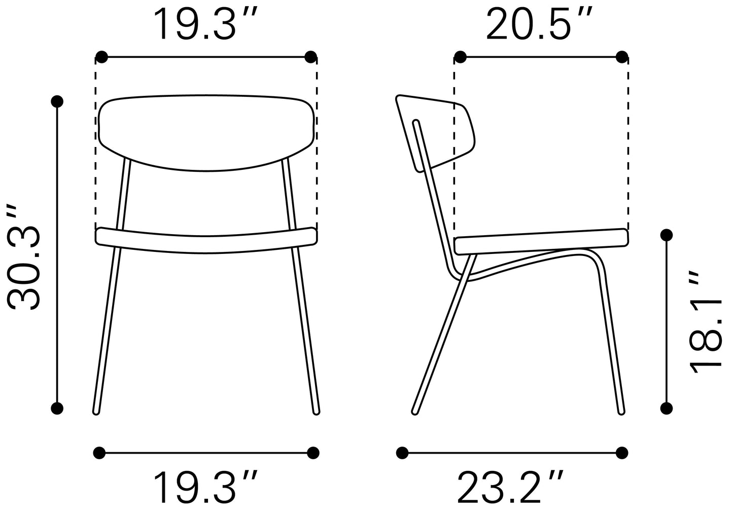 Charon Dining Chair Vintage