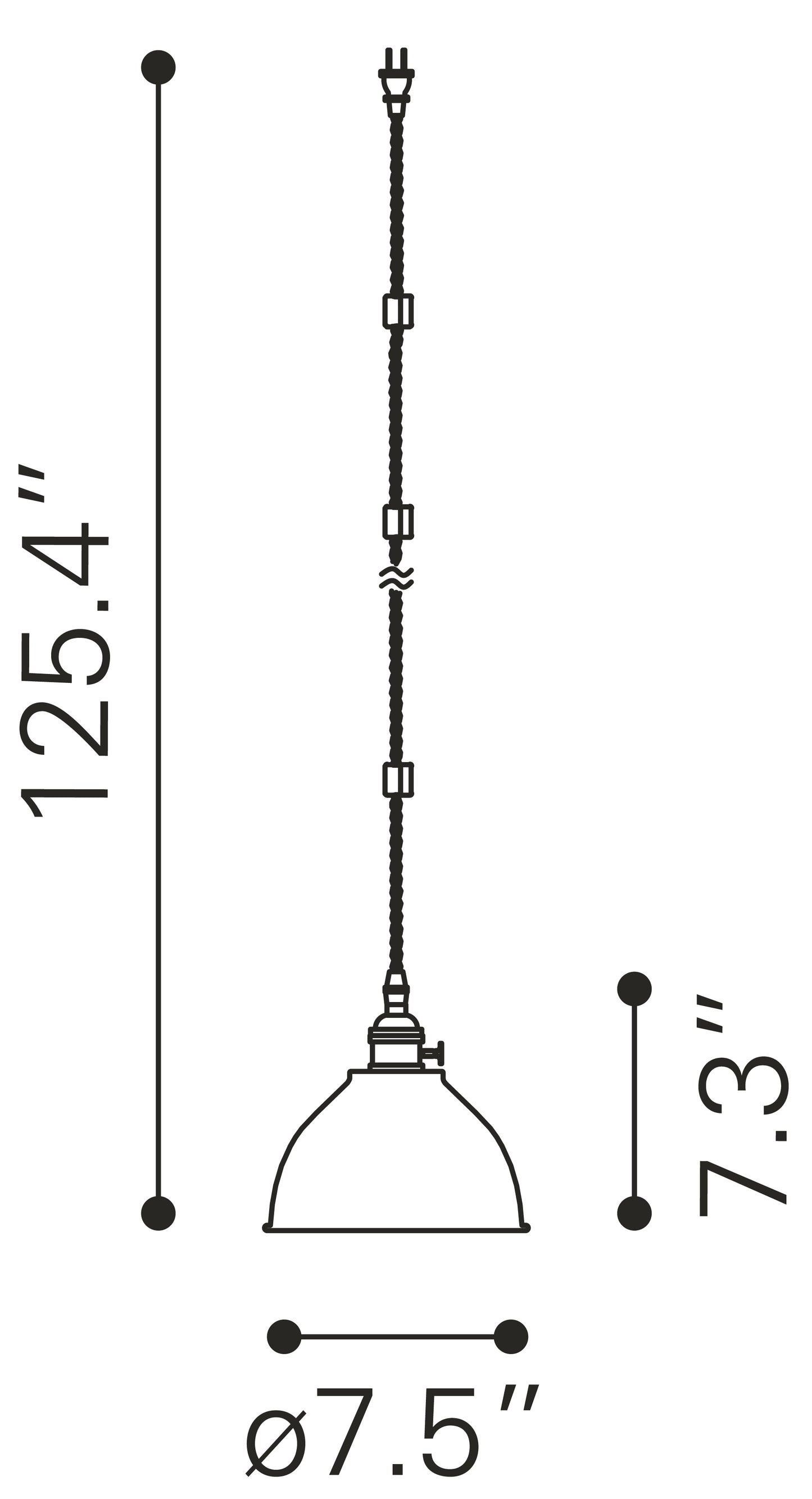 Oscar Ceiling Lamp Brass