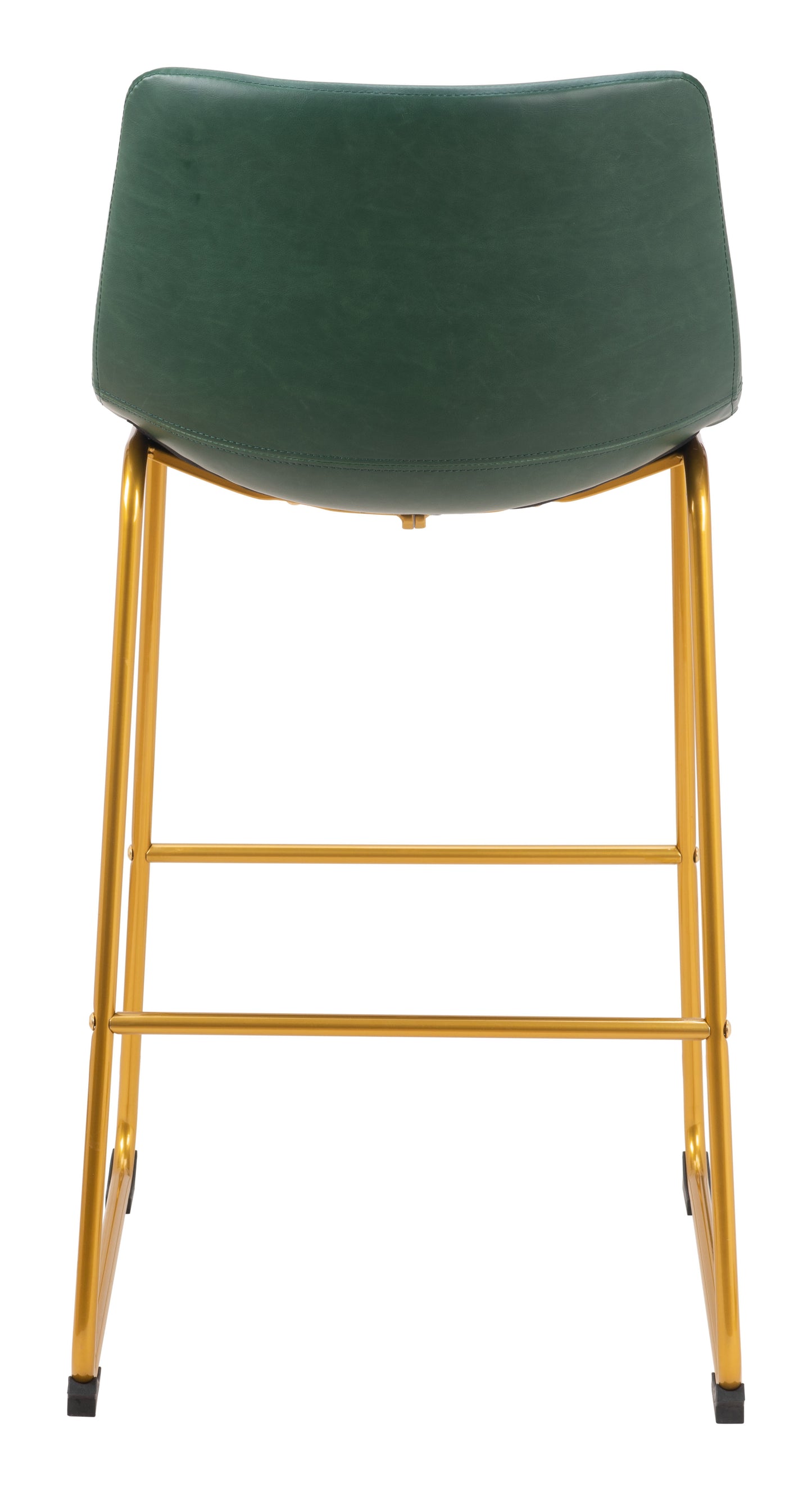 Augusta Barstool Green & Gold