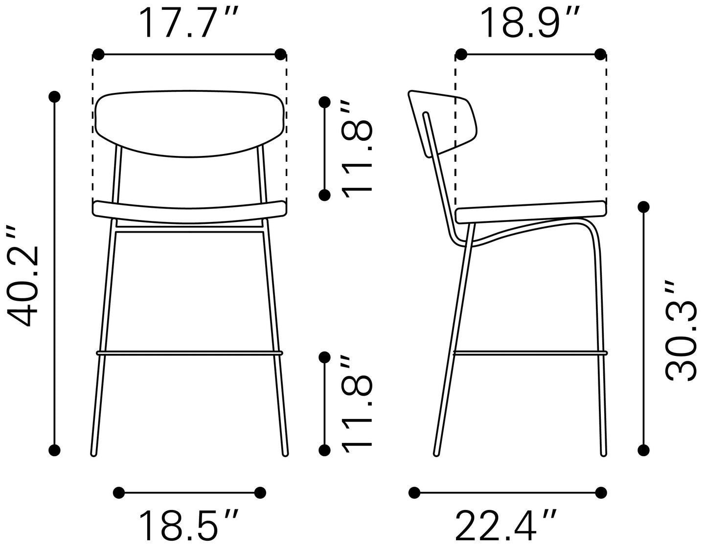 Charon Barstool Vintage