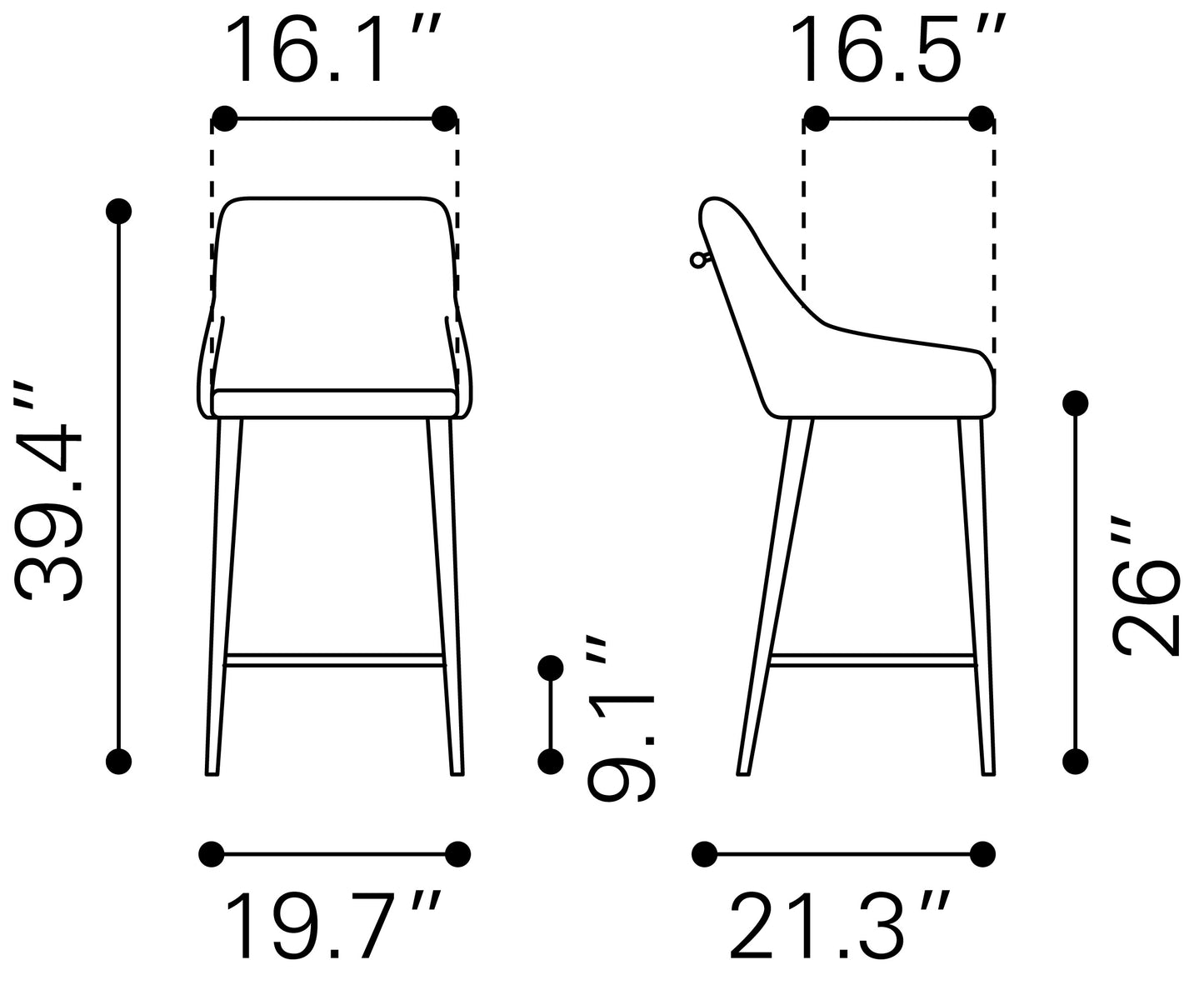 Madelaine Counter Stool