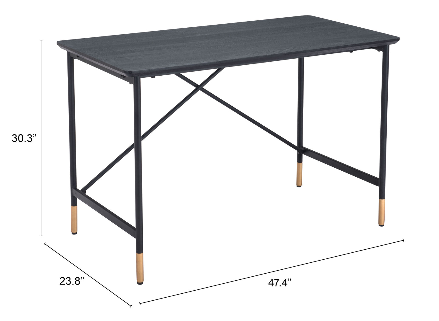 Tours Desk Black