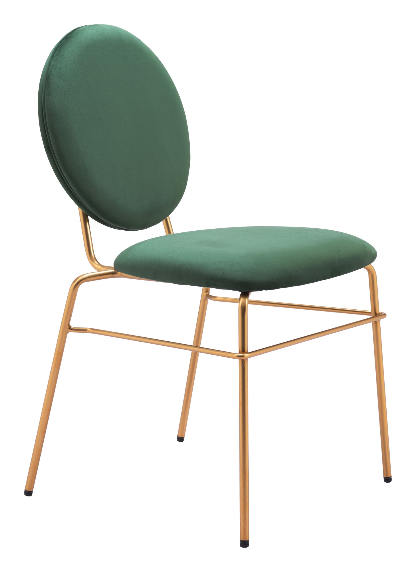 Odessa Dining Chair Green & Gold